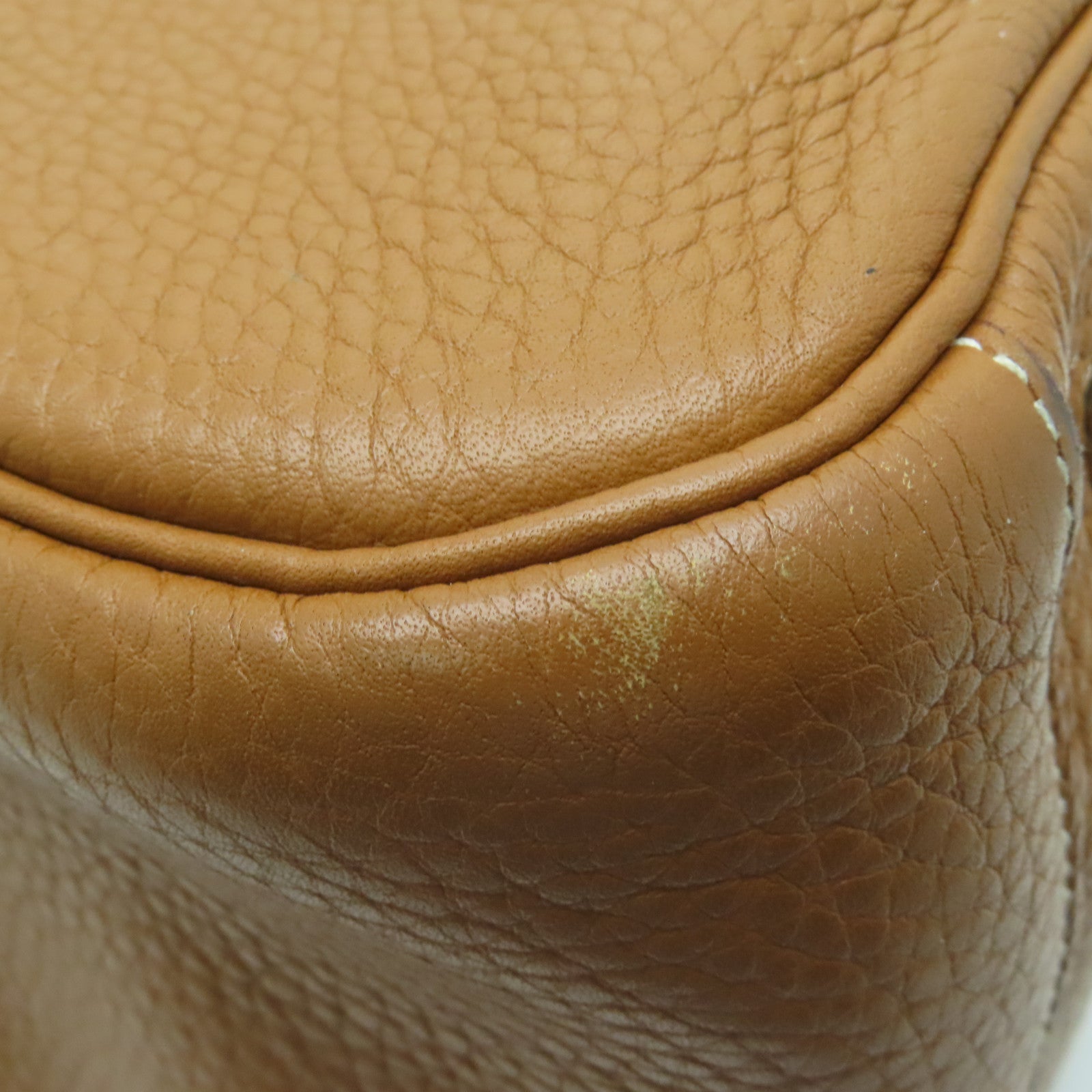 HERMES 【激减优惠】Clemence皮革Lindy 34银扣手挽肩背两用袋Gold啡色