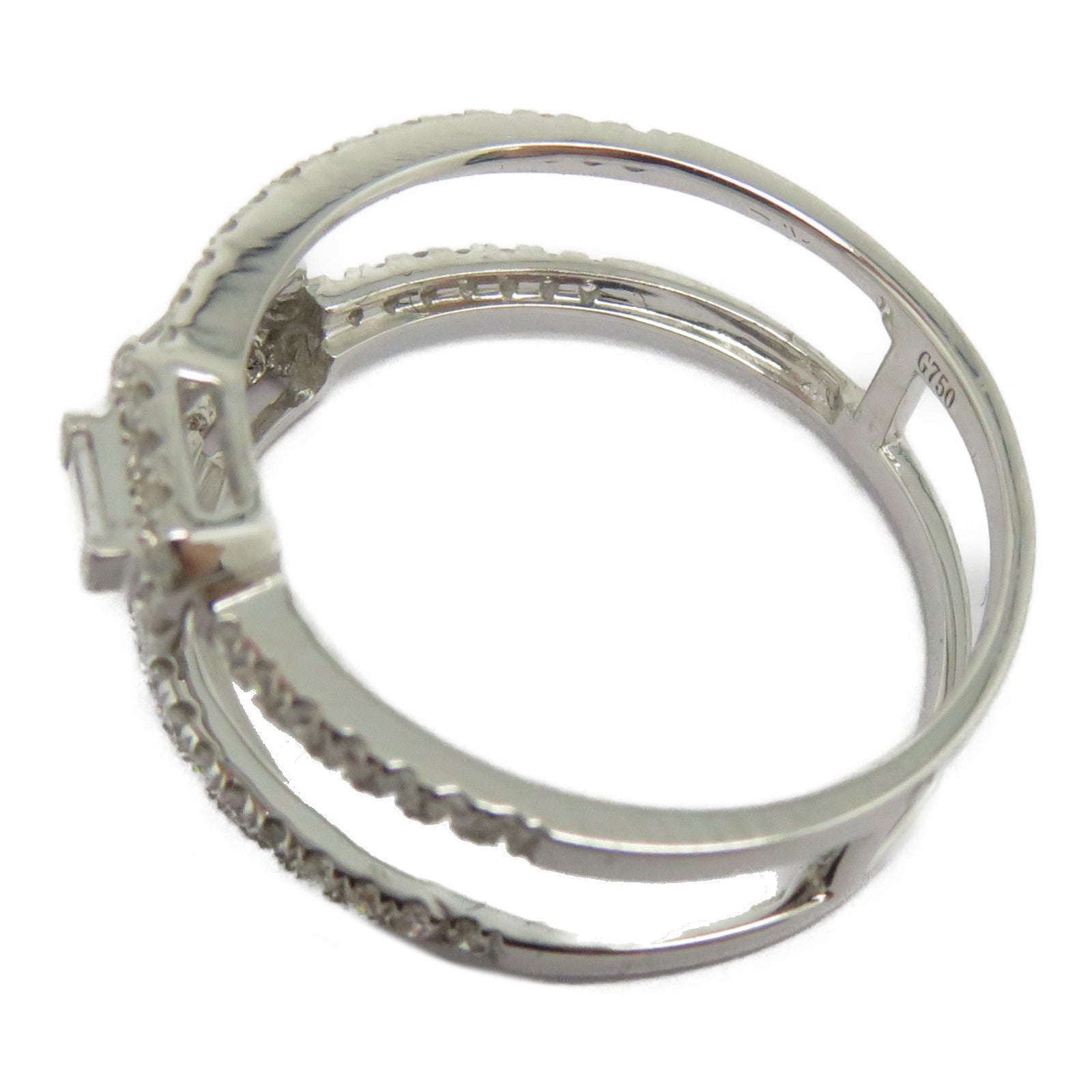 JEWELRY 18K白金Diamond Ring 0.36ct鑽石戒指US#6.75