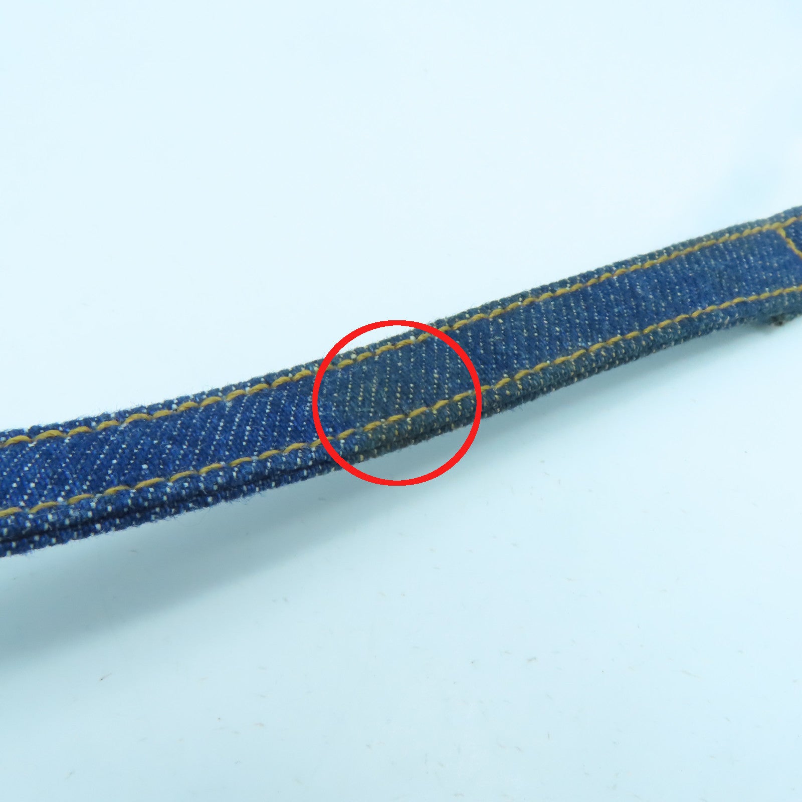 CHANEL 牛仔布Vintage Shoulder金扣手挽肩背两用袋蓝色