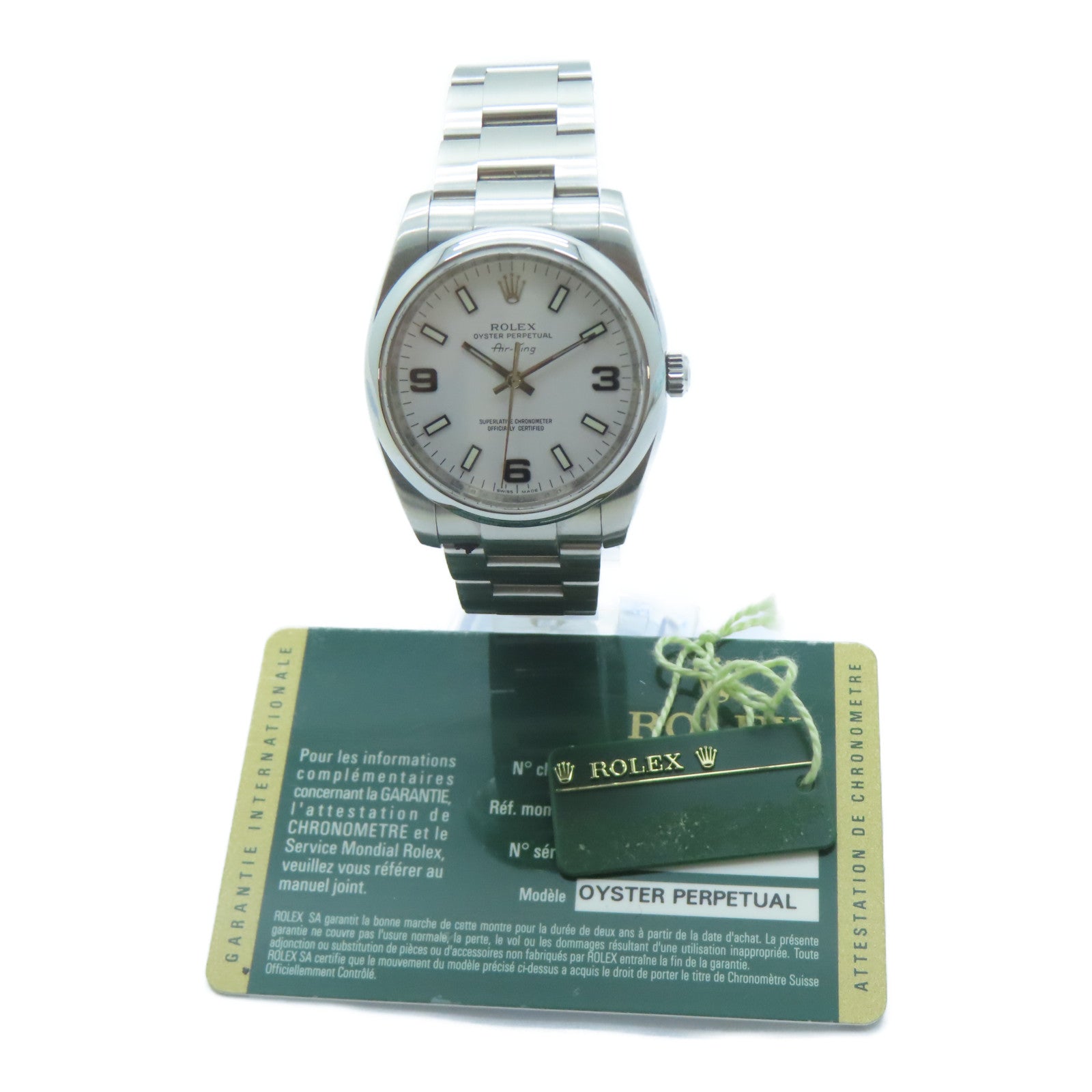 ROLEX Air king不鏽鋼手錶自動機芯白色