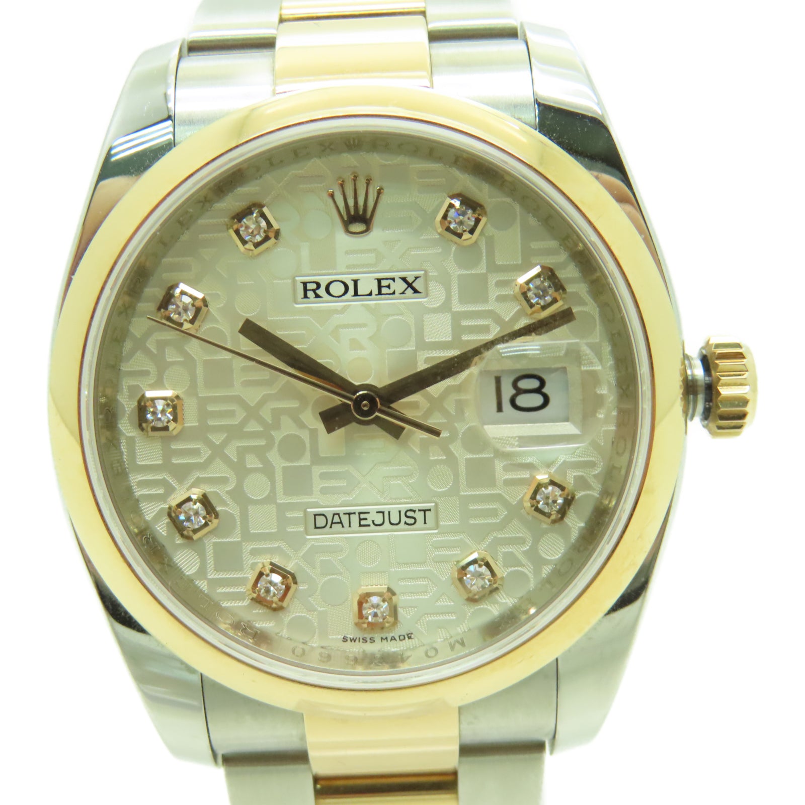 ROLEX Datejust 36mm不鏽鋼手錶自動機芯白色