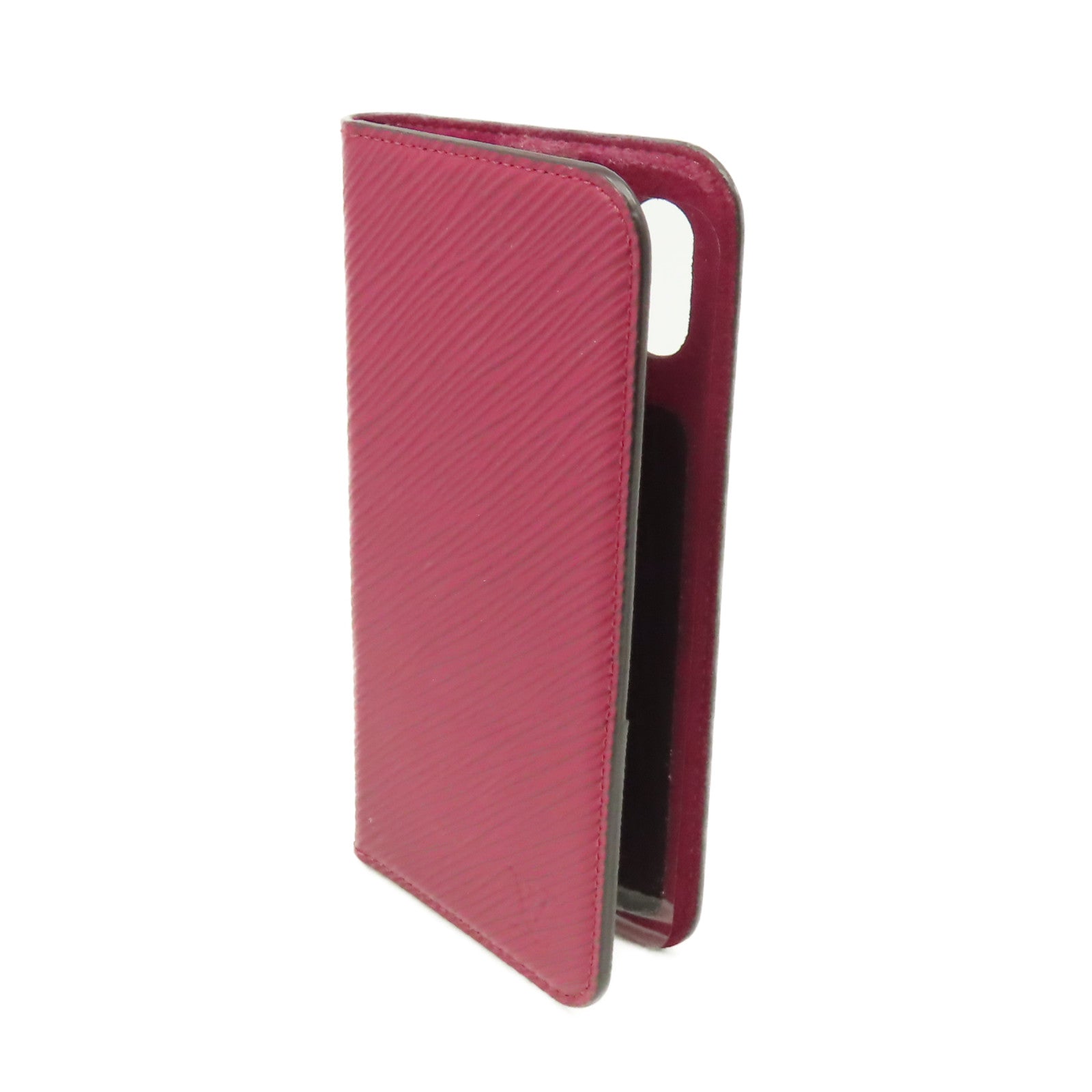 LOUIS VUITTON Epi iPhone X/XS Folio Case手機保護套酒紅色