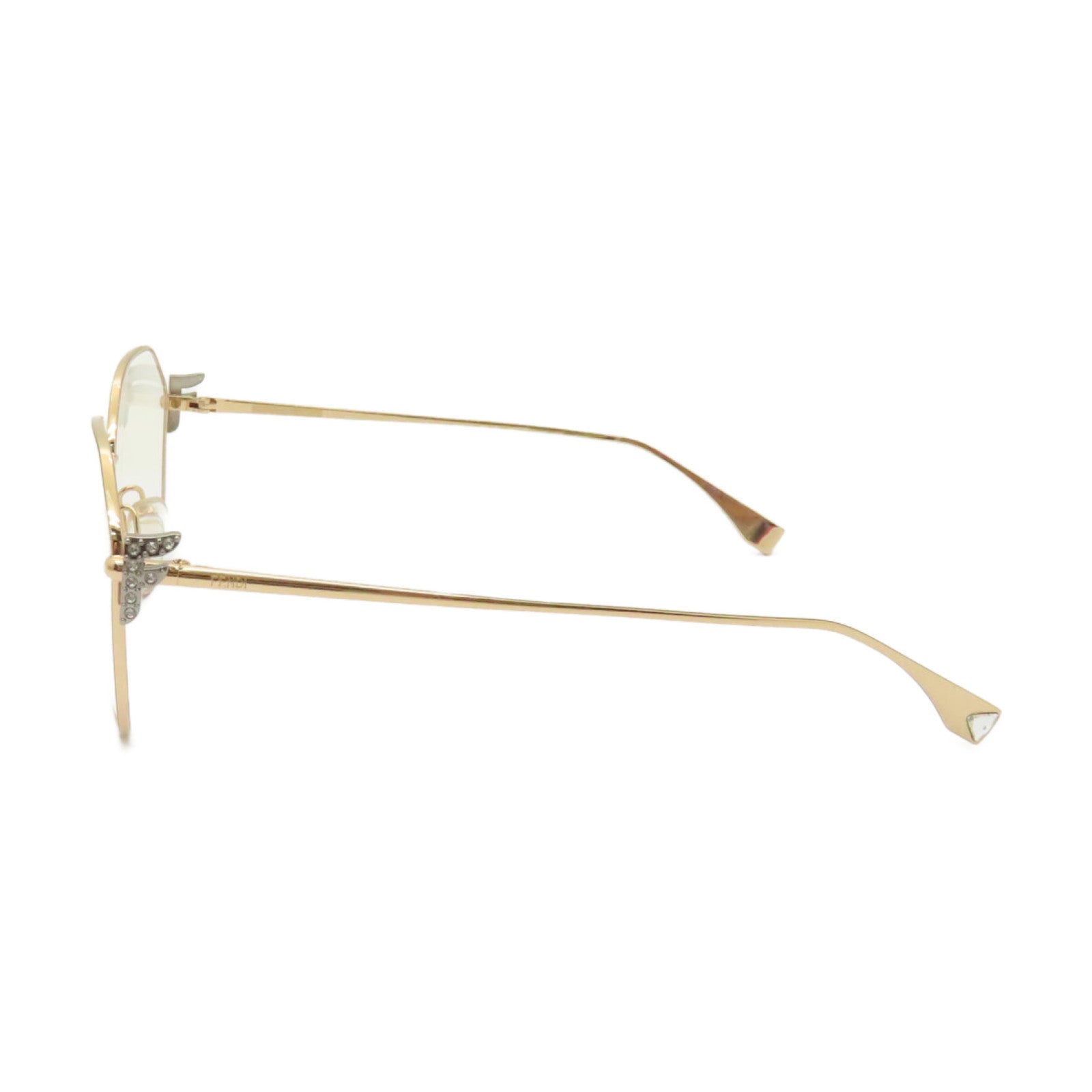 FENDI PVC/金屬Sunglasses太陽眼鏡金色