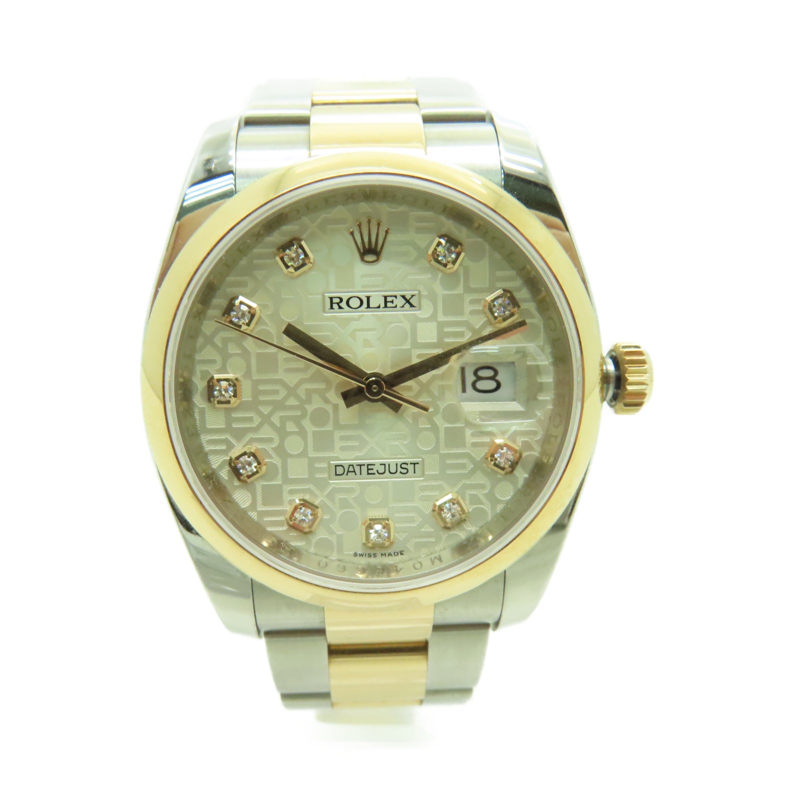 ROLEX Datejust 36mm不鏽鋼手錶自動機芯白色