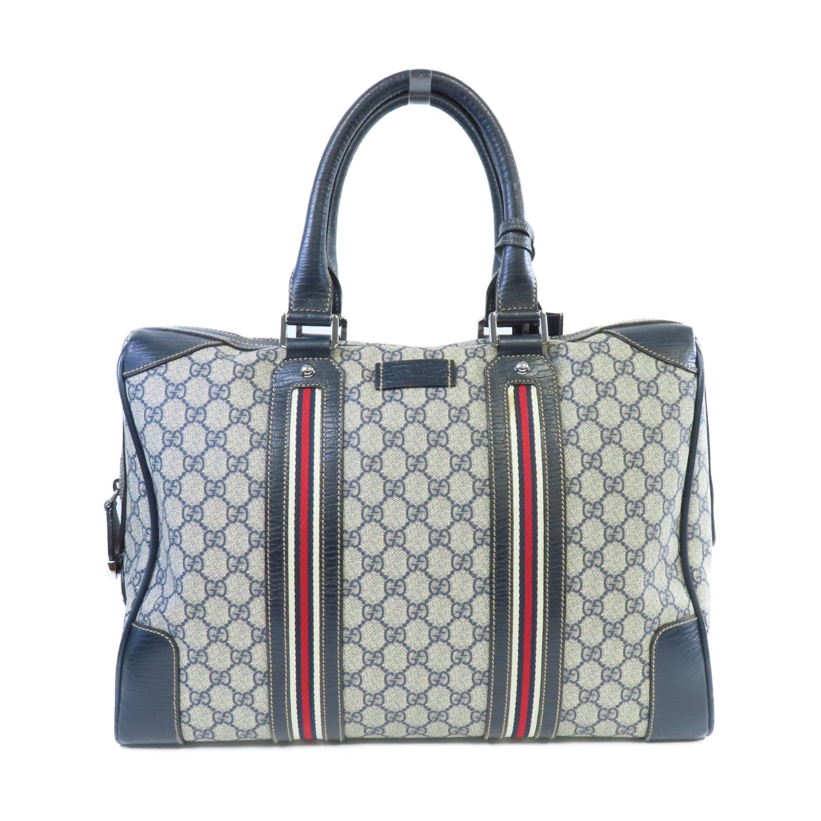 GUCCI 塗層帆布Briefcase公事包啡色/黑色