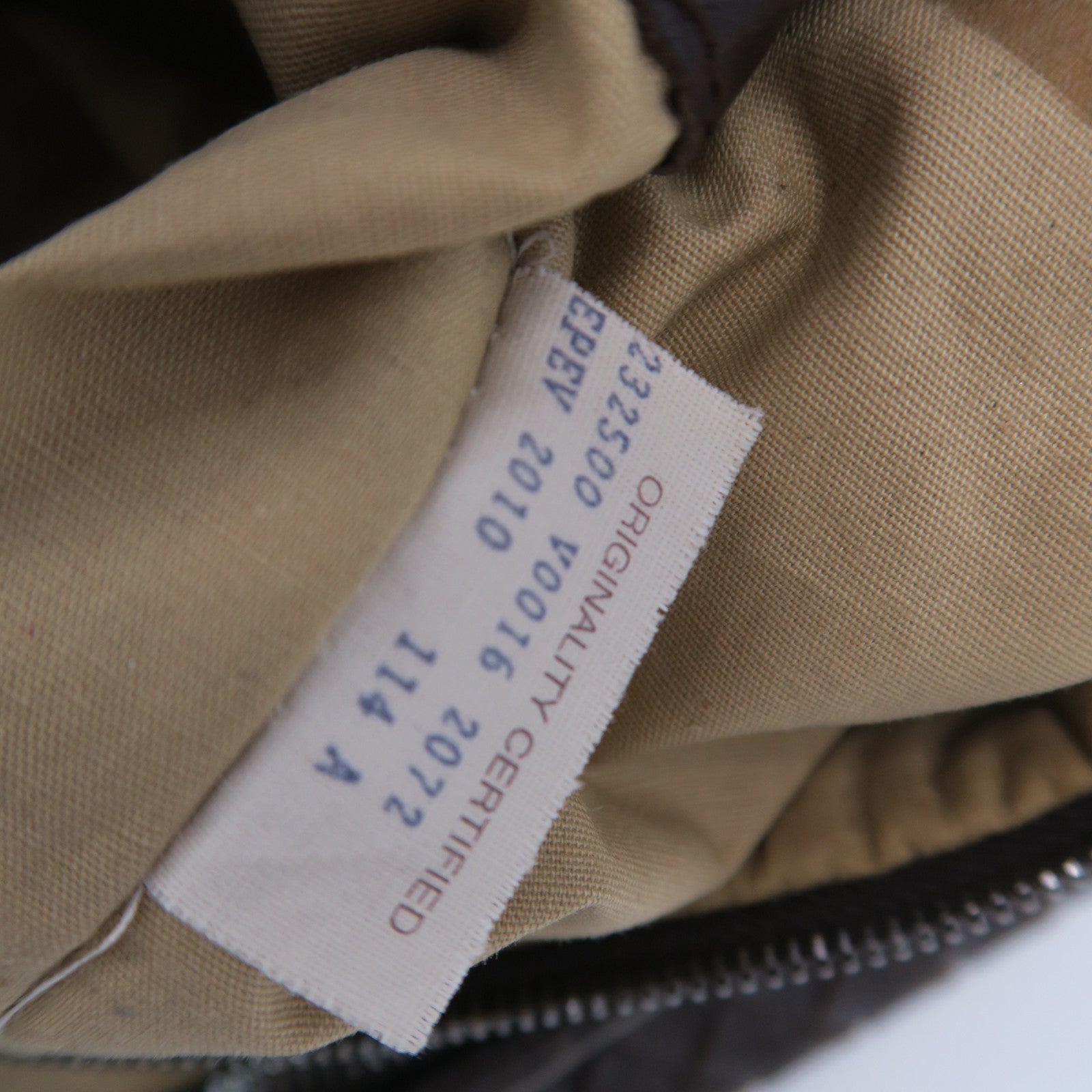 BOTTEGA VENETA 織紋皮革Hobo銀扣肩背袋啡色