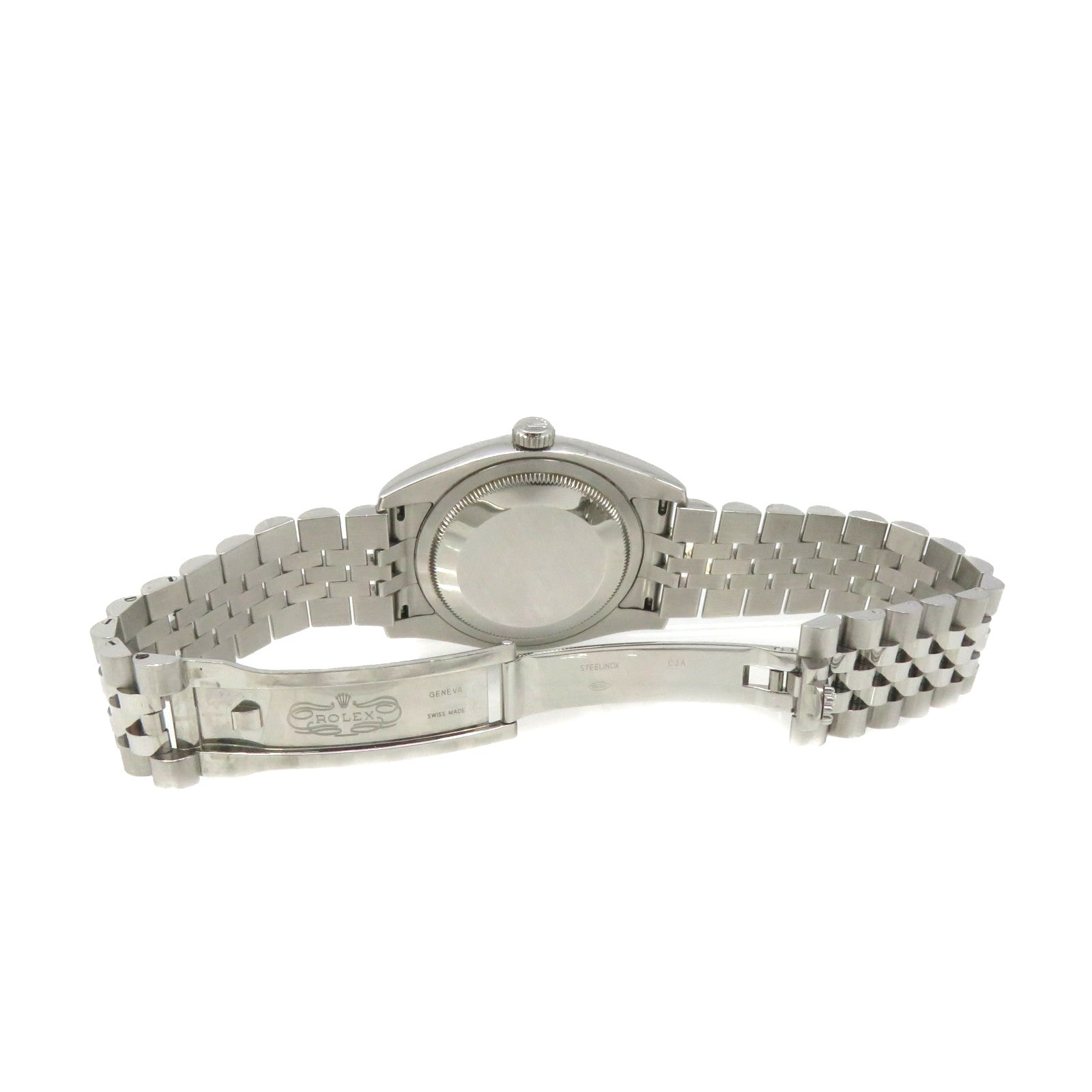 ROLEX Datejust Watch 18K白金/不锈钢自动机芯手表黑色/银色