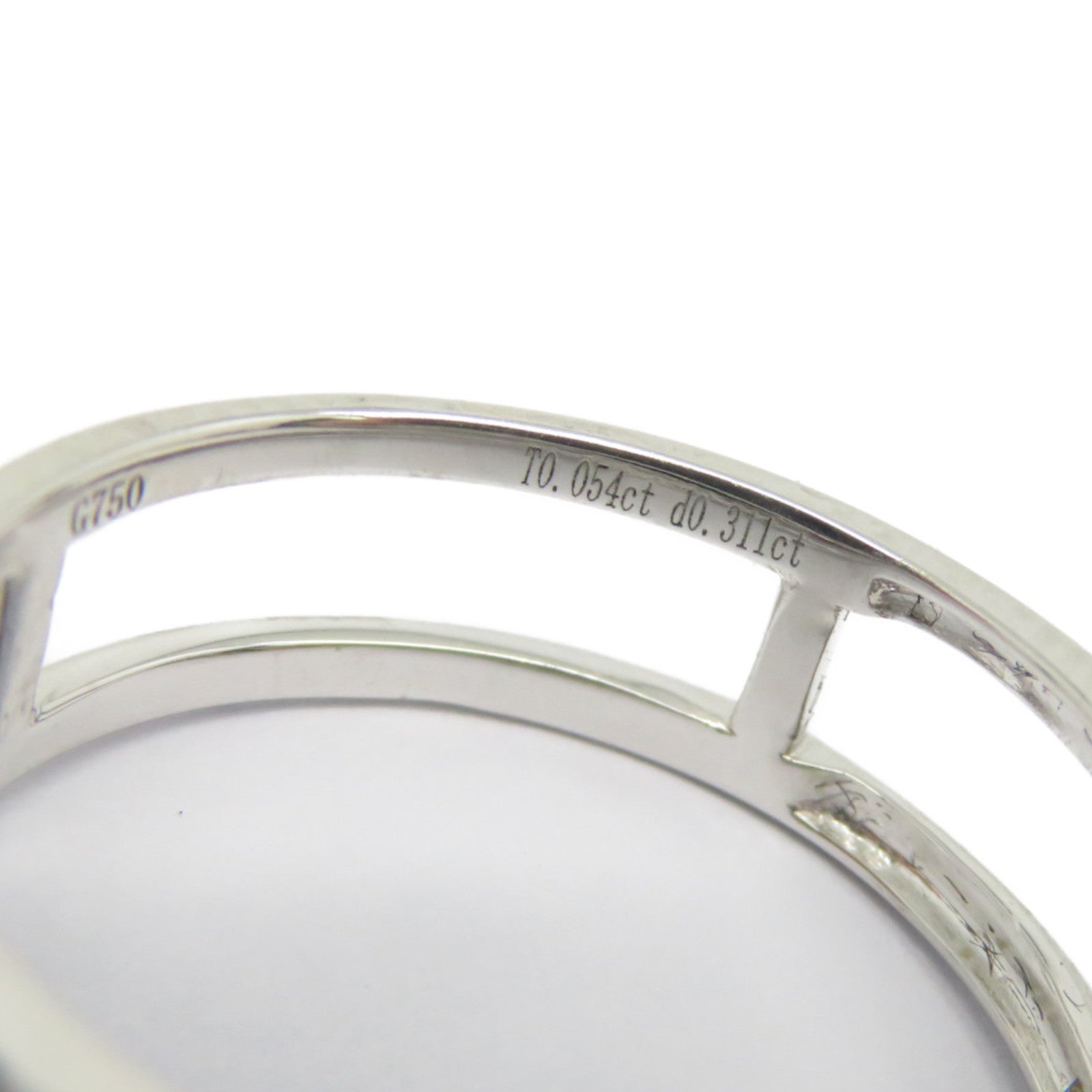 JEWELRY 18K白金Diamond Ring 0.36ct鑽石戒指US#6.75