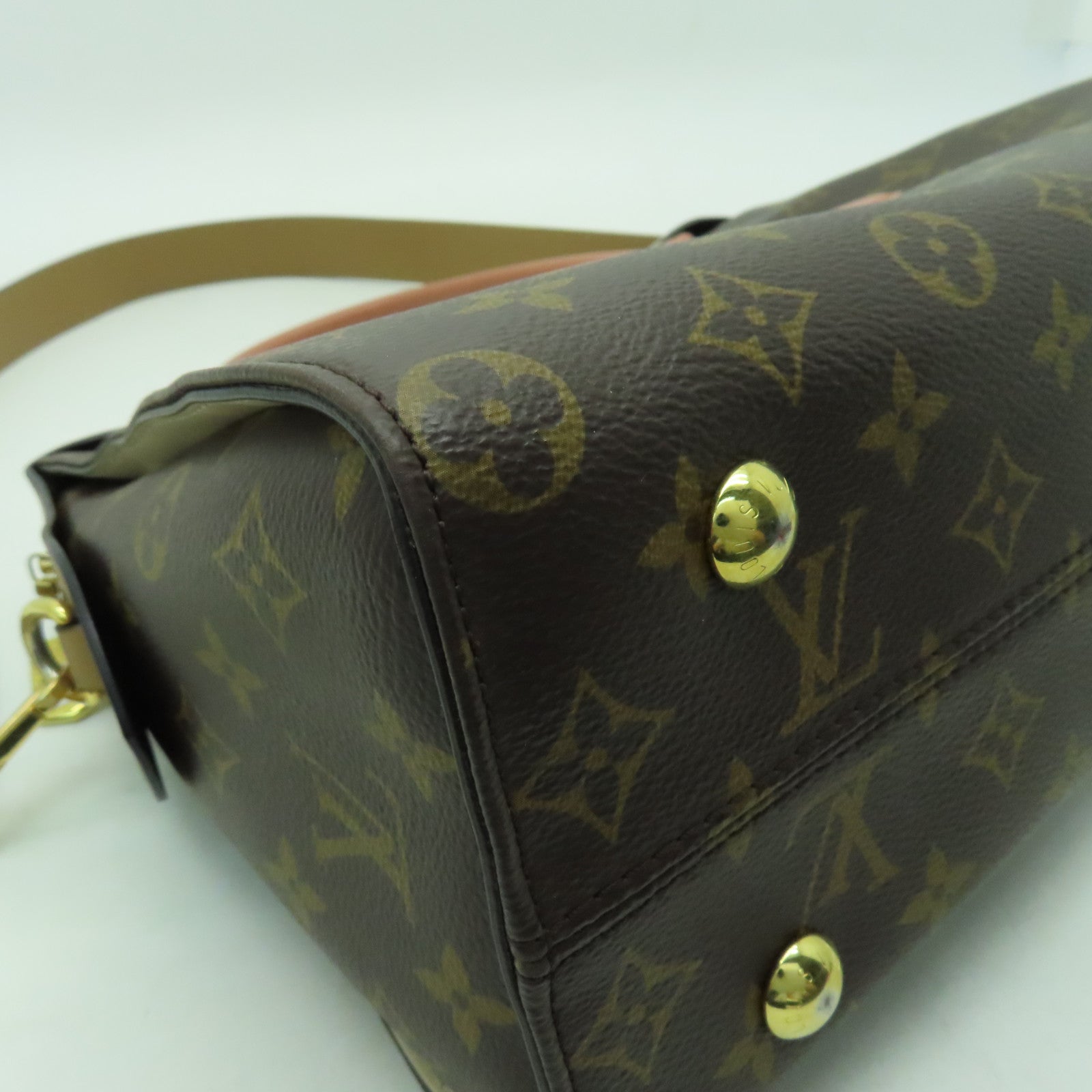 LOUIS VUITTON Monogram Tuileries金扣手挽肩背兩用袋啡色