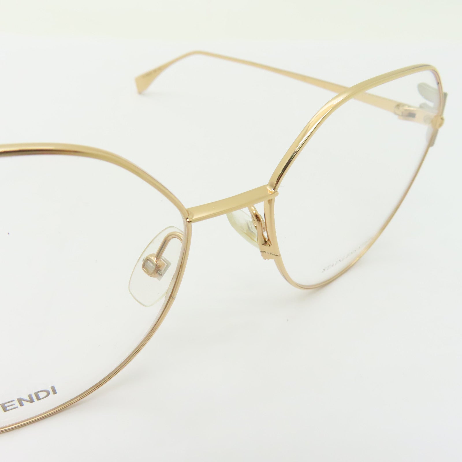 FENDI PVC/金屬Sunglasses太陽眼鏡金色