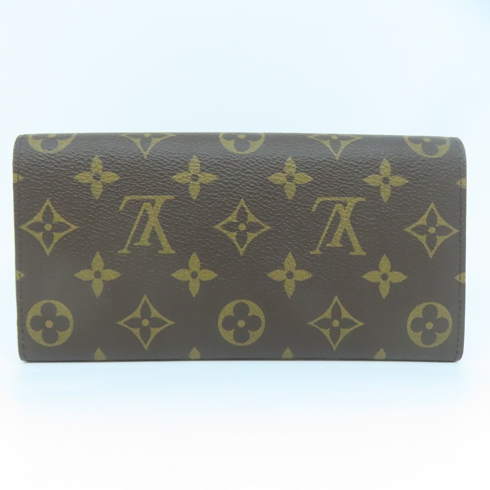 LOUIS VUITTON Monogram Emilie Wallet金扣長錢包啡色