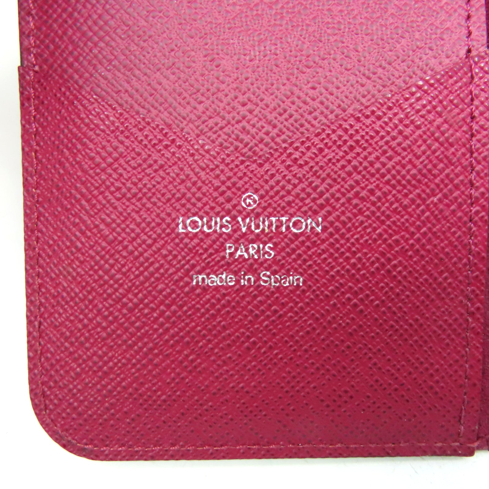 LOUIS VUITTON Epi iPhone X/XS Folio Case手機保護套酒紅色
