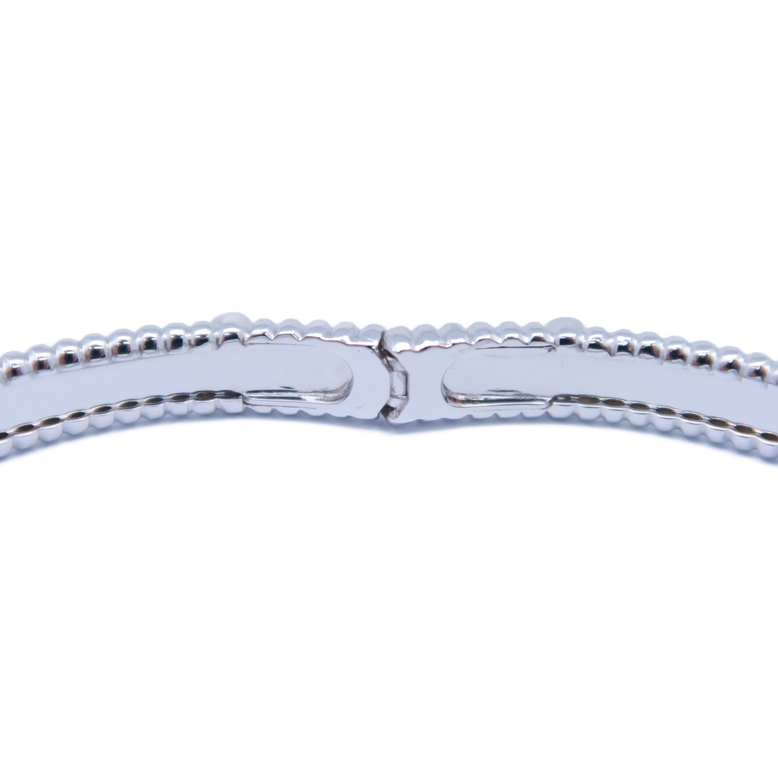 Van Cleef & Arpels 18K白金Perlee Sweet Clovers 0.68ct鑽石手鐲