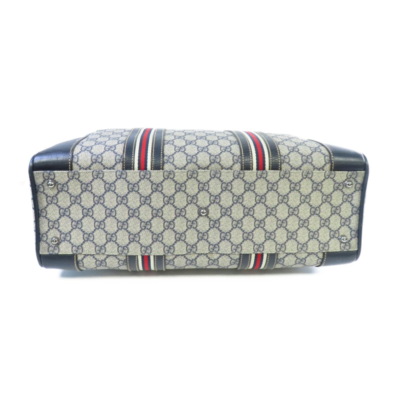 GUCCI 塗層帆布Briefcase公事包啡色/黑色