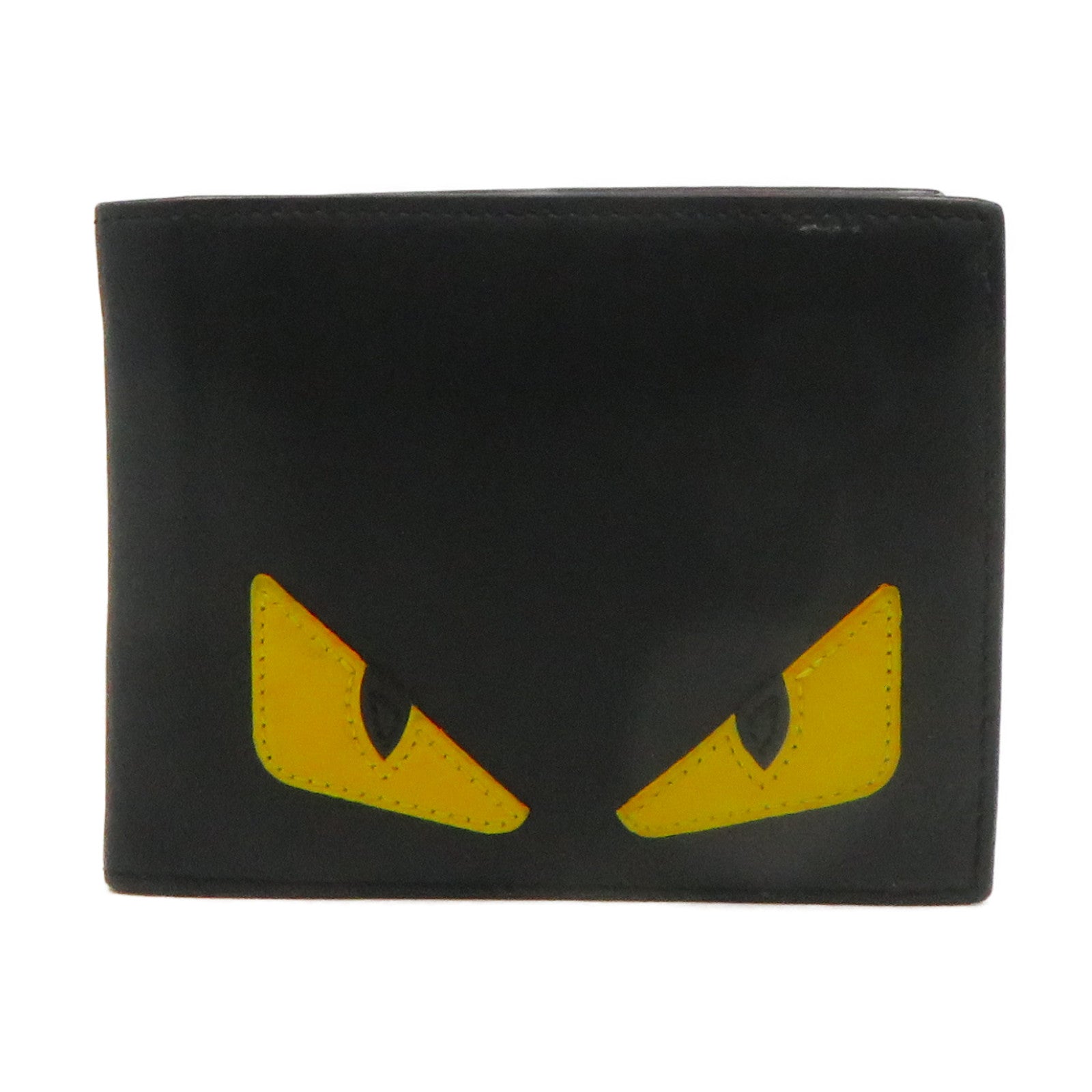 FENDI 牛皮皮革Wallet錢包黑色/紅色