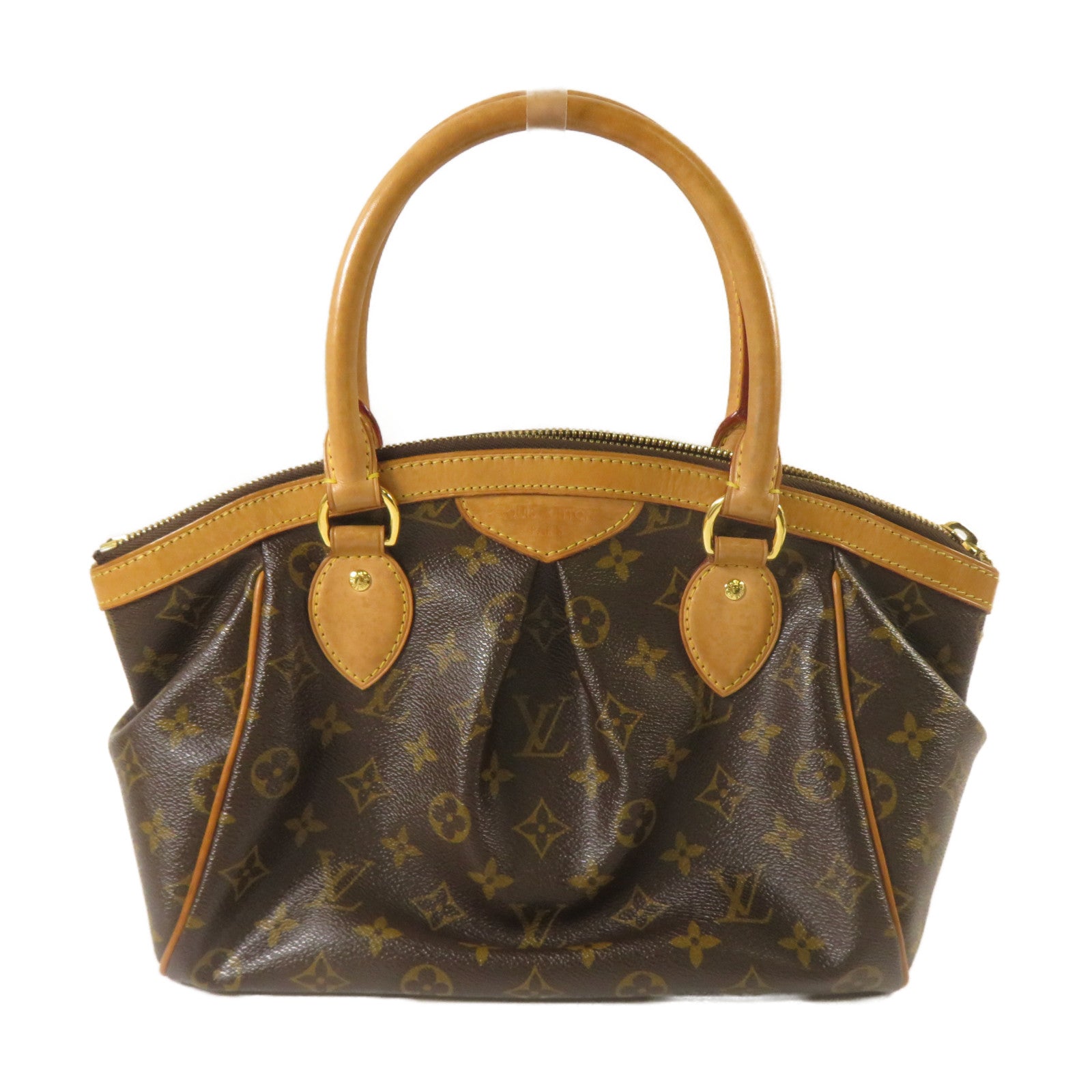 LOUIS VUITTON Monogram Tivoli PM金扣手挽袋啡色