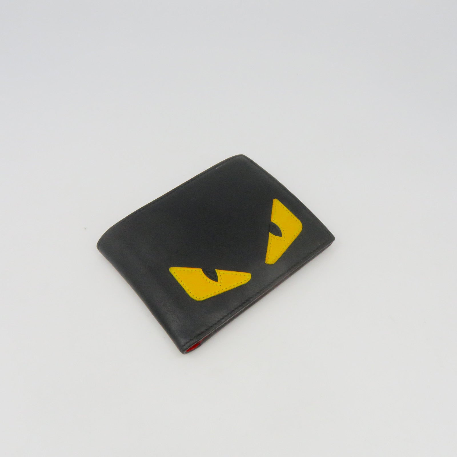 FENDI 牛皮皮革Wallet錢包黑色/紅色