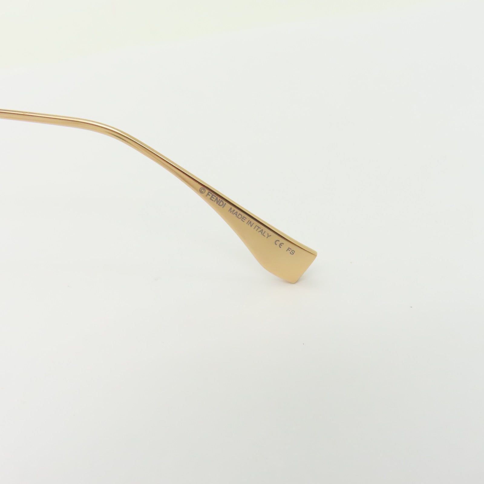 FENDI PVC/金屬Sunglasses太陽眼鏡金色