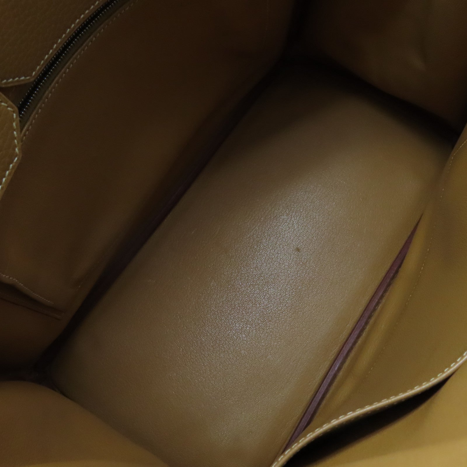 HERMES Ardennes皮革Birkin 35 Hand Bag銀扣手挽袋Natural啡色