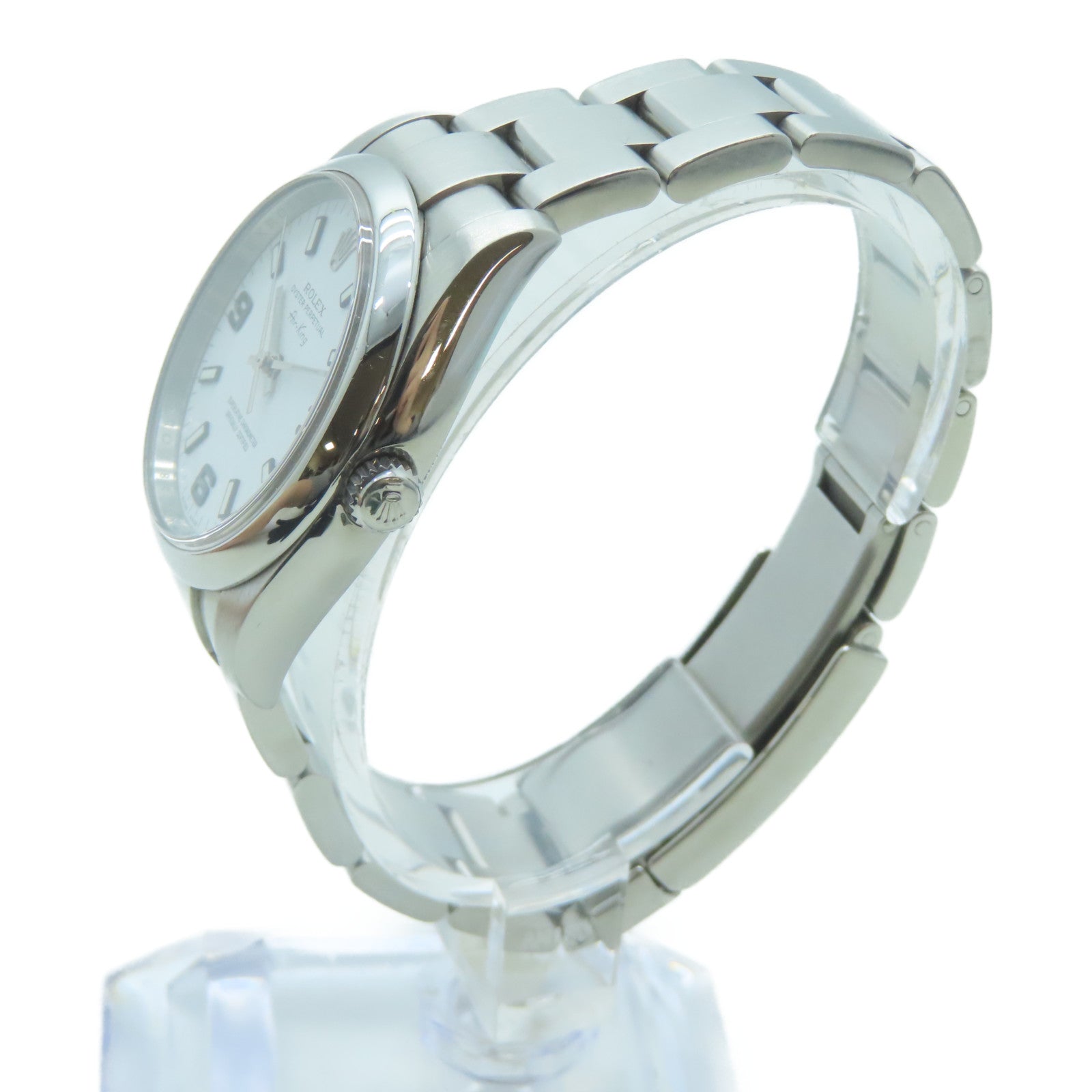 ROLEX Air king不鏽鋼手錶自動機芯白色