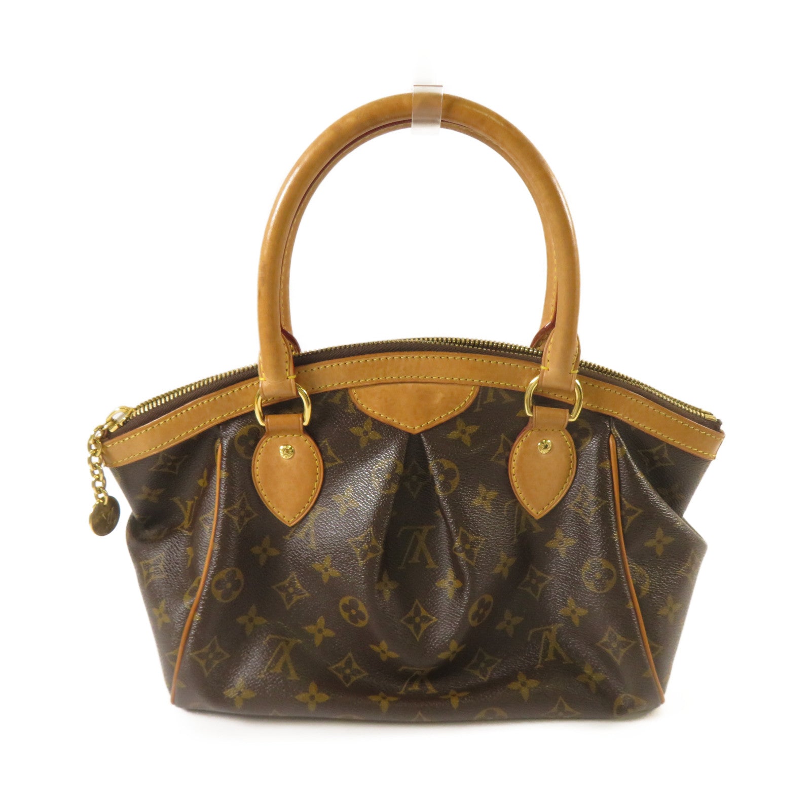 LOUIS VUITTON Monogram Tivoli PM金扣手挽袋啡色