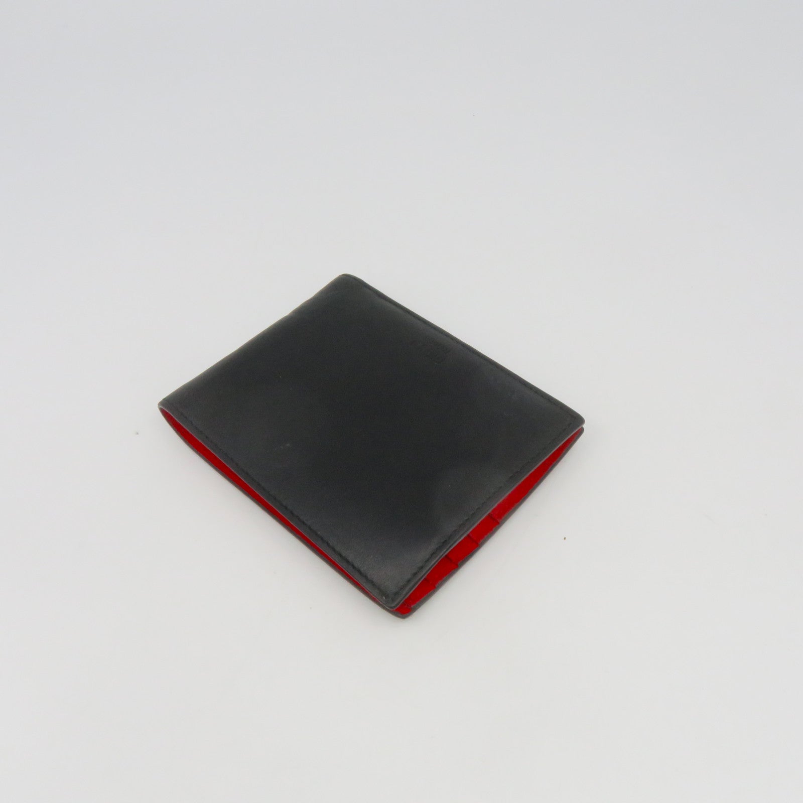 FENDI 牛皮皮革Wallet錢包黑色/紅色