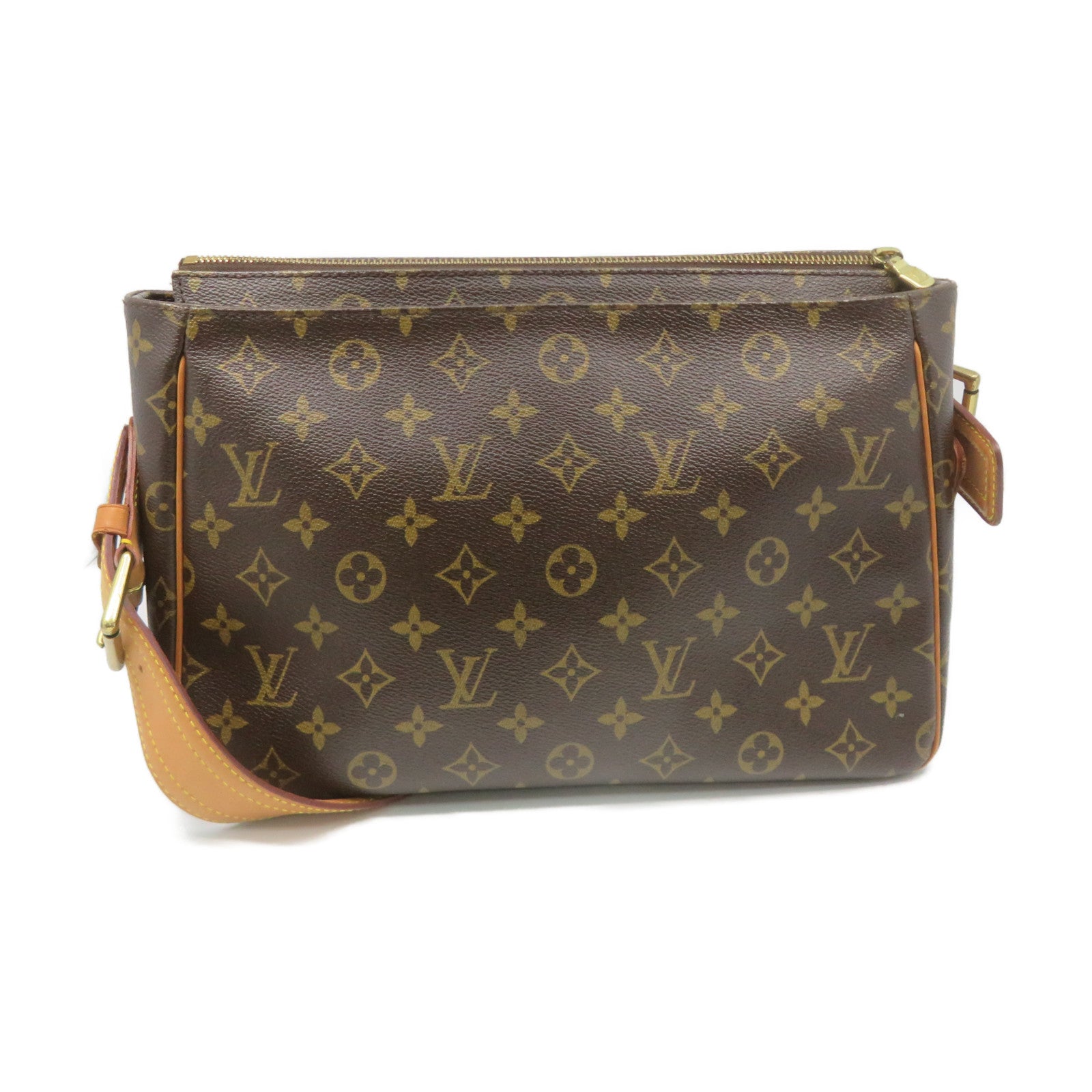 LOUIS VUITTON Monogram Multipli-Cite Shoulder Bag brown