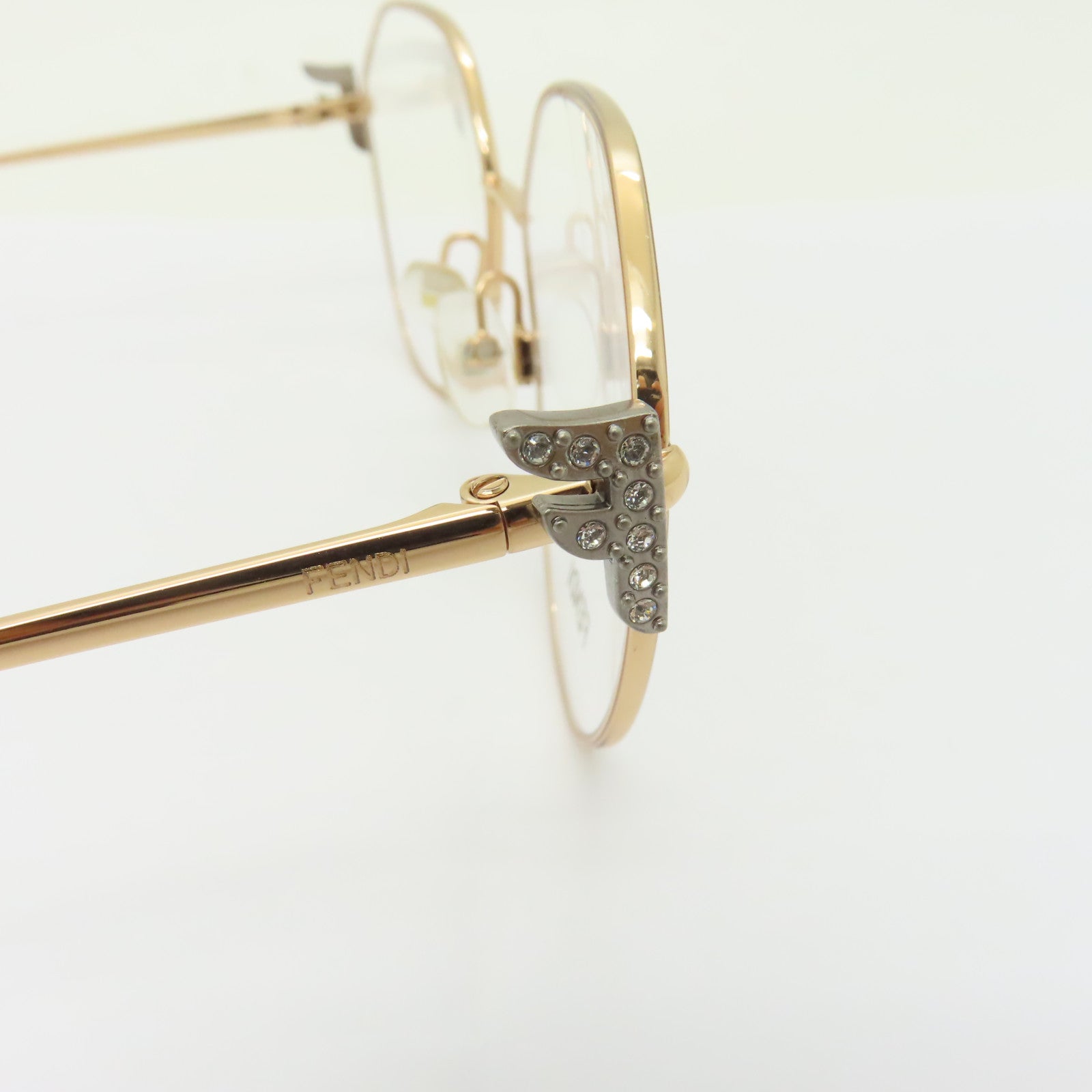 FENDI PVC/金屬Sunglasses太陽眼鏡金色