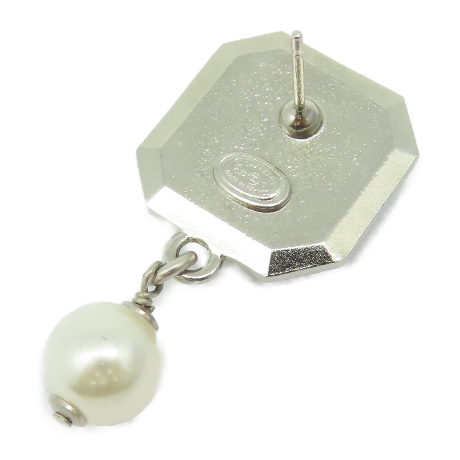 CHANEL 金屬/仿珍珠Earrings耳環銀色