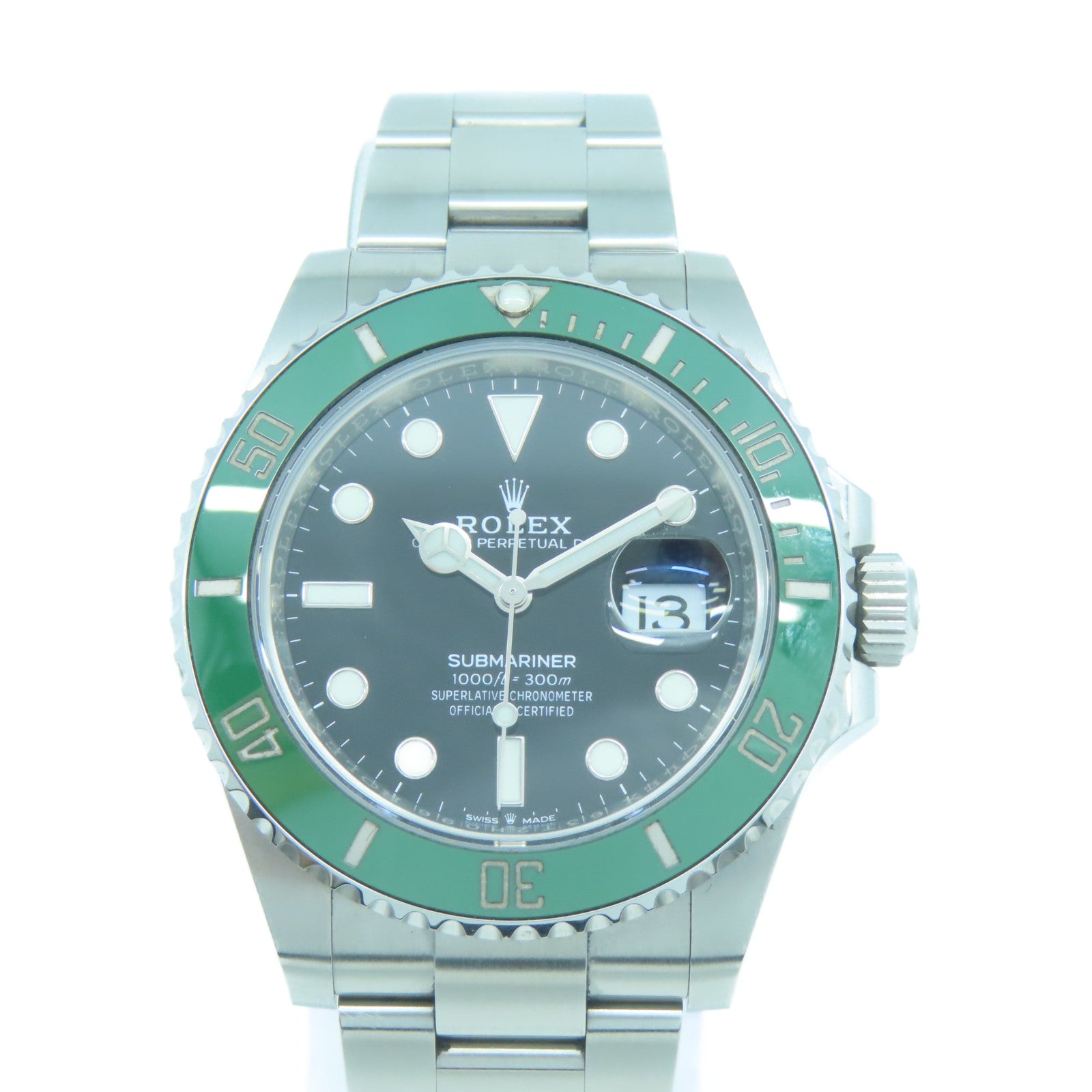 ROLEX 不鏽鋼Submarinar Date 41mm手錶黑色#19.25cm