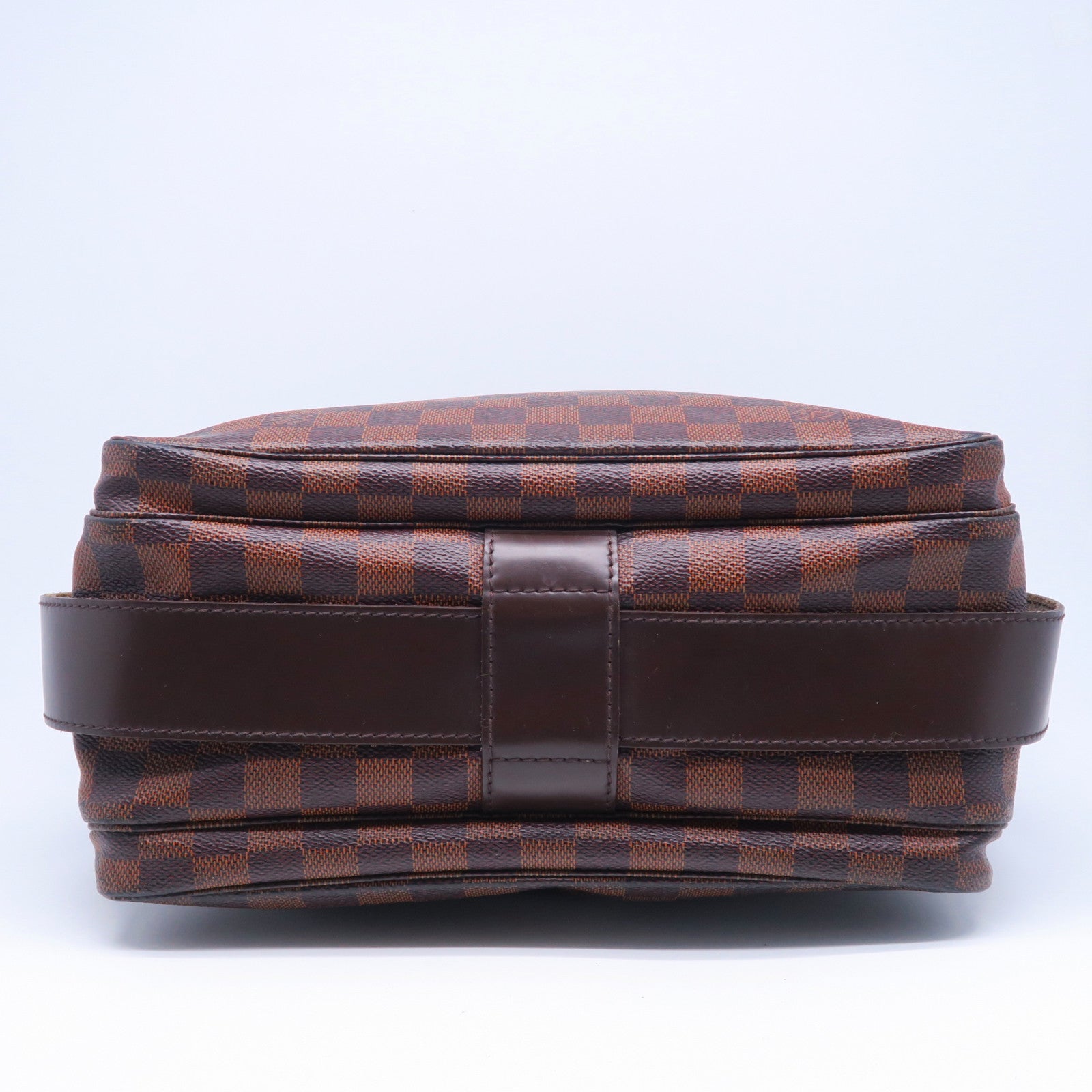 LOUIS VUITTON 【激減優惠】Damier Ebene Naviglio金扣肩背袋啡色