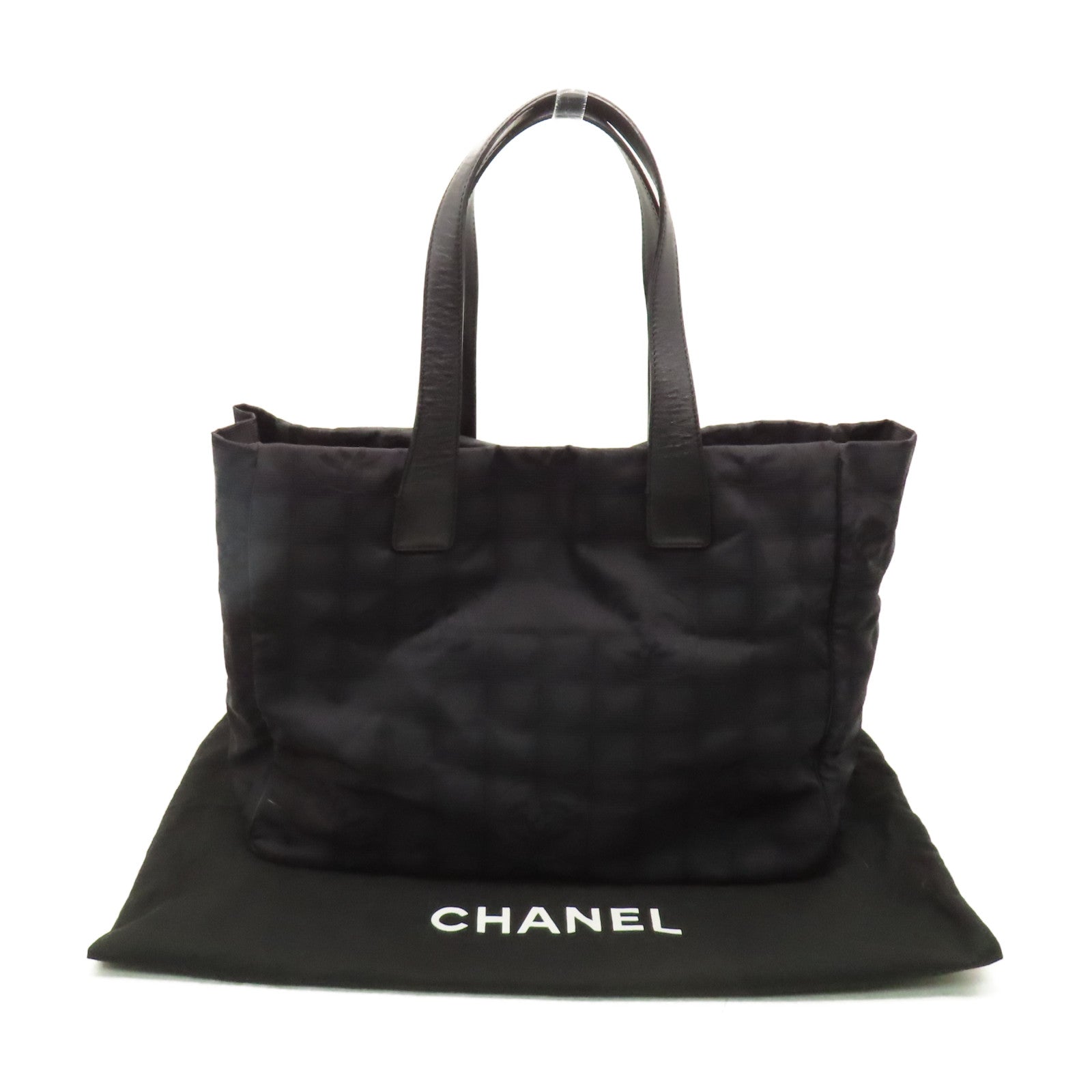 CHANEL 尼龍Tote Bag肩背袋黑色
