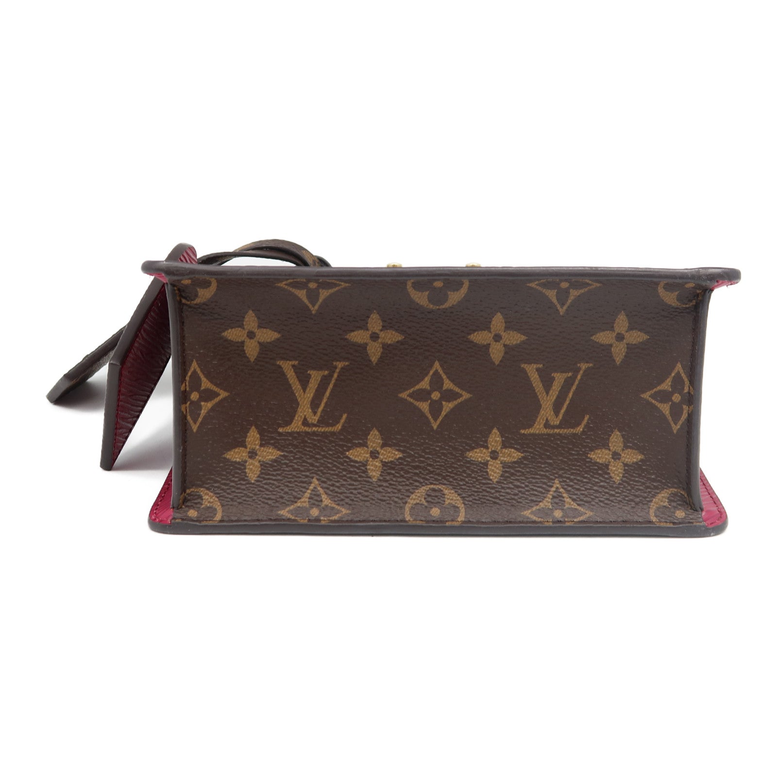 LOUIS VUITTON Monogram Vernis Spring Street金扣手挽肩背兩用袋香檳灰色