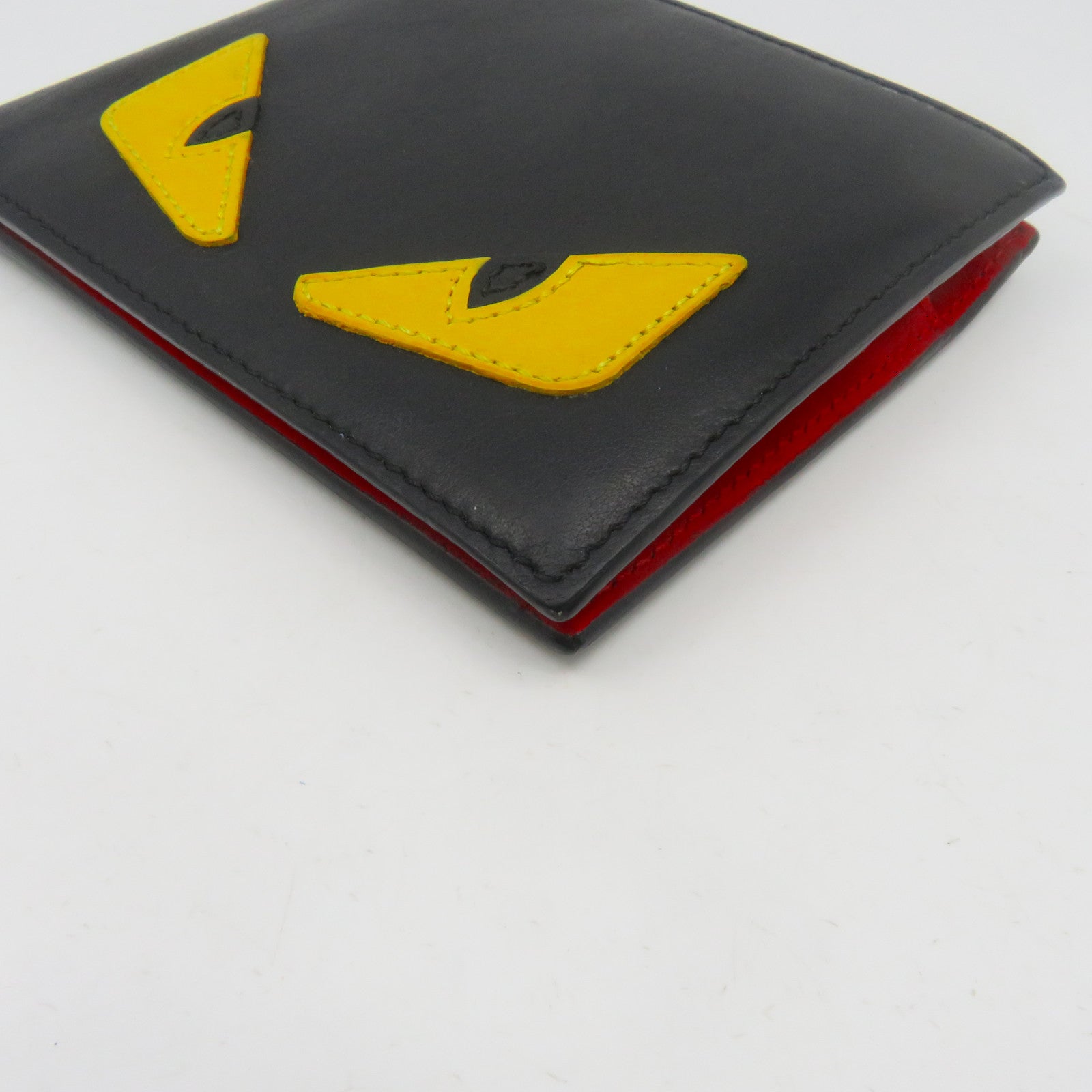 FENDI 牛皮皮革Wallet錢包黑色/紅色