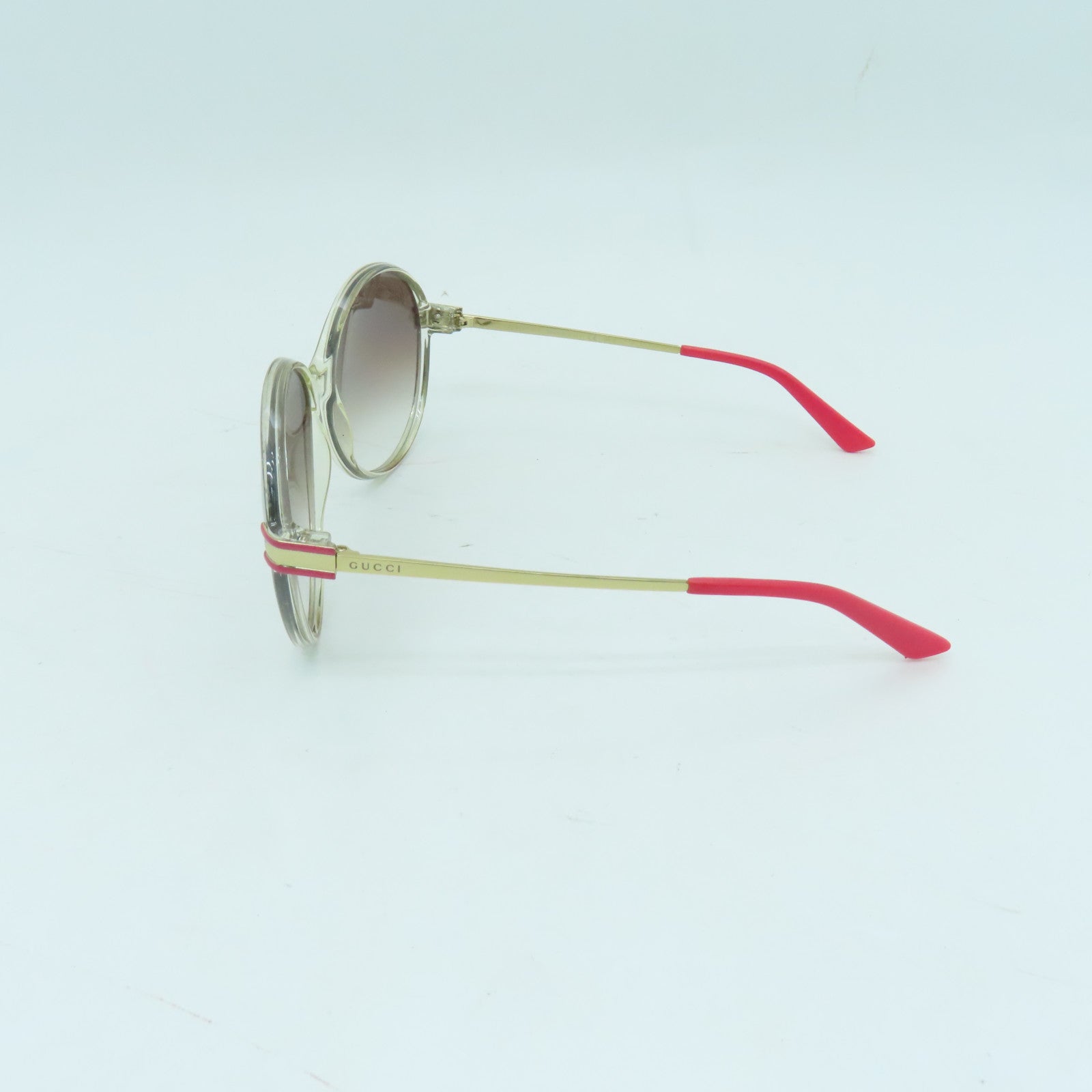 GUCCI PVC Sunglasses太陽眼鏡透明/紅色