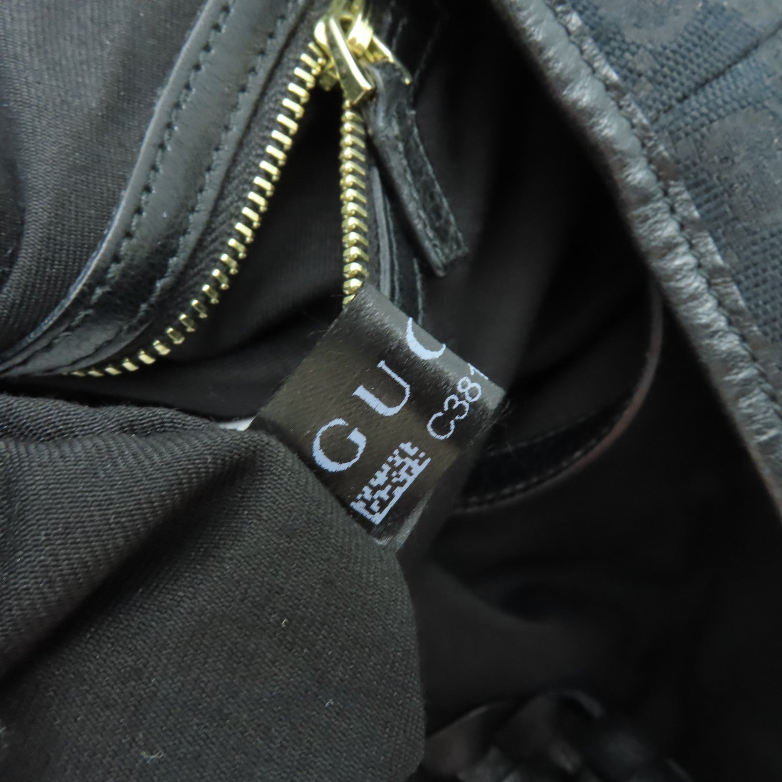 GUCCI 帆布Tote Bag金扣手挽袋黒色
