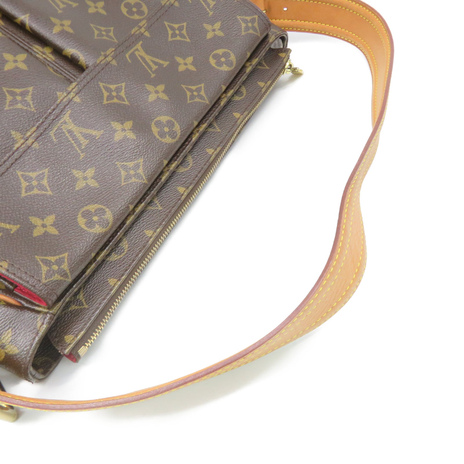 LOUIS VUITTON Monogram Multipli-Cite Shoulder Bag brown