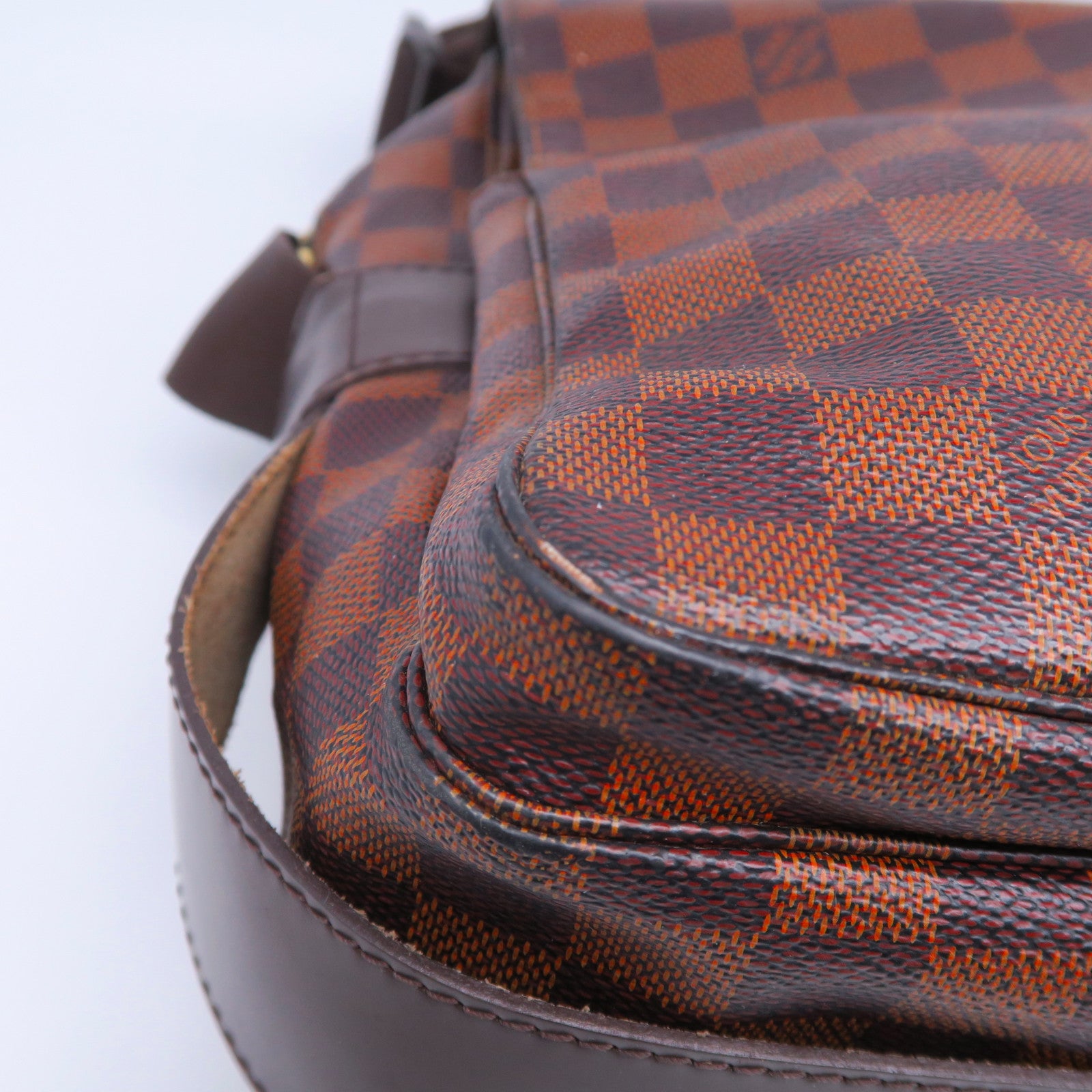 LOUIS VUITTON 【激減優惠】Damier Ebene Naviglio金扣肩背袋啡色