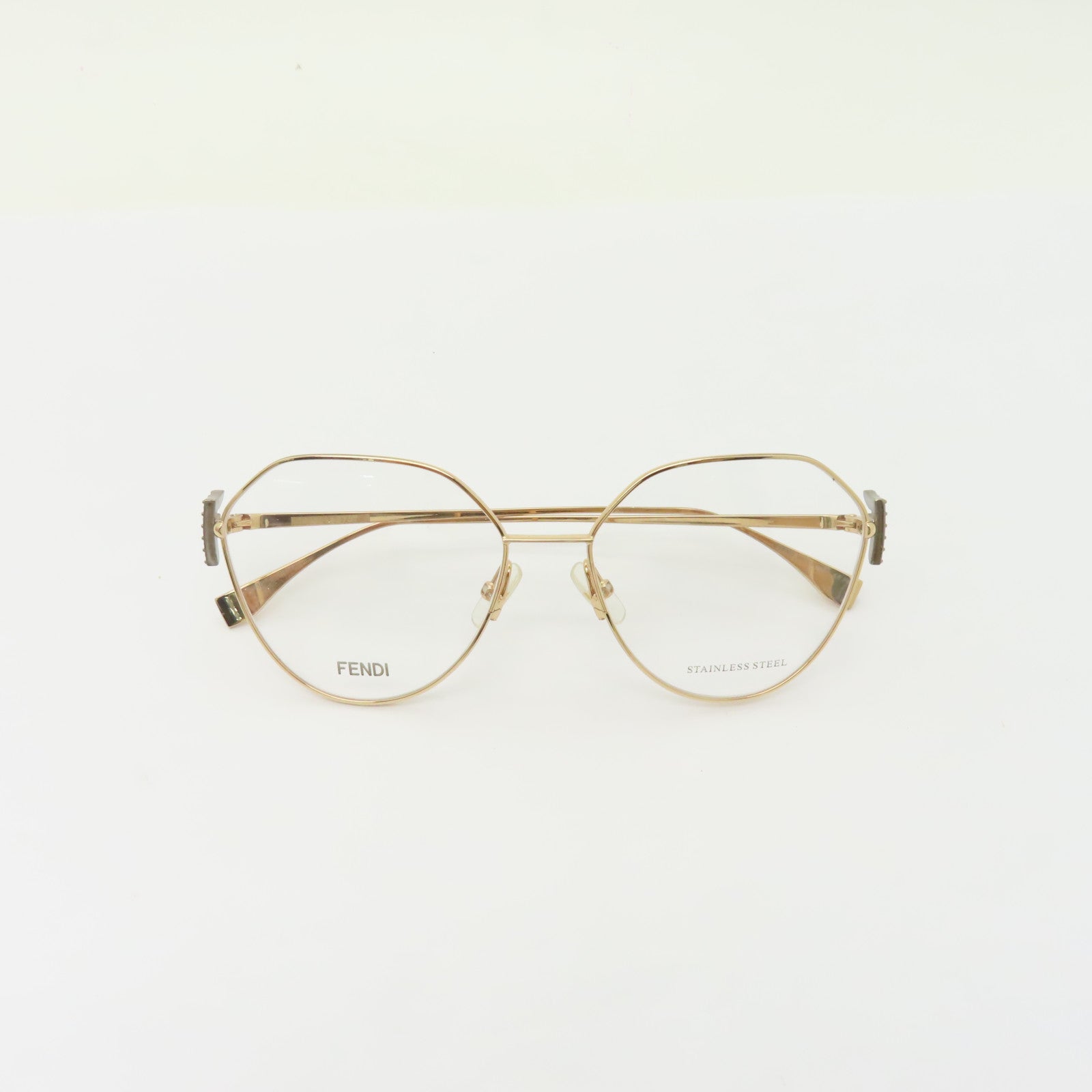 FENDI PVC/金屬Sunglasses太陽眼鏡金色
