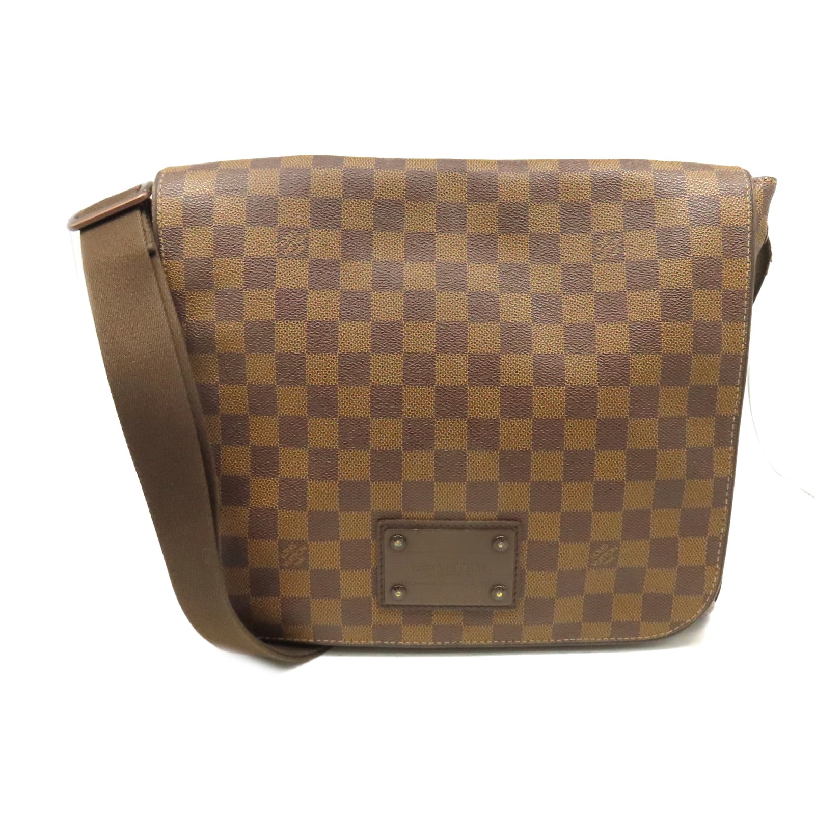 LOUIS VUITTON Damier Brooklyn MM Shoulder Bag肩背袋啡色