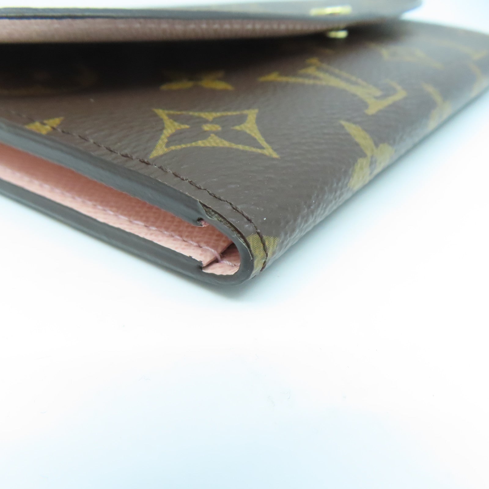 LOUIS VUITTON Monogram Emilie Wallet金扣長錢包啡色