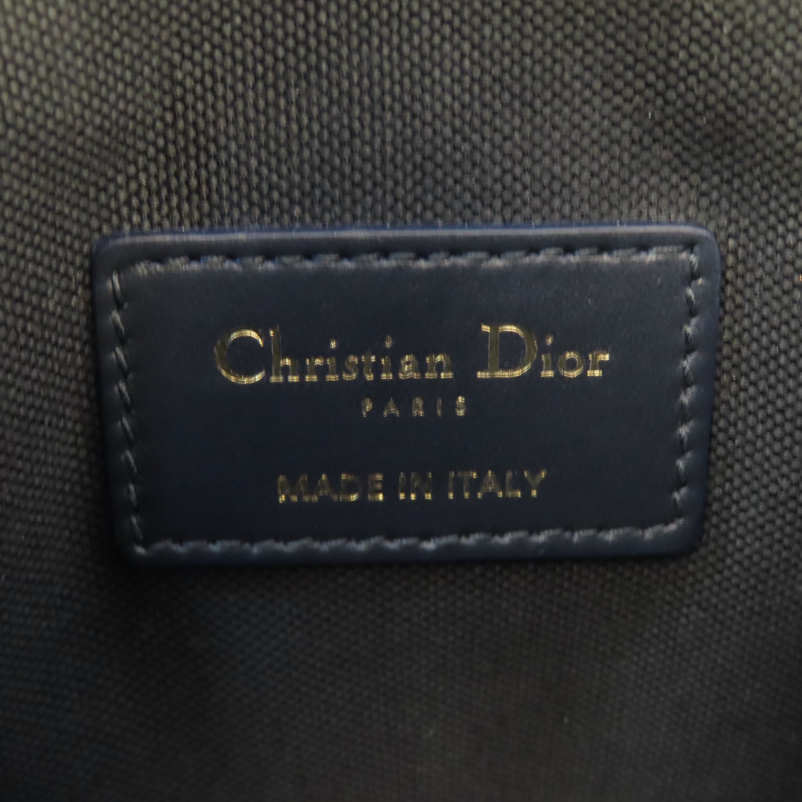 Dior 帆布Small Dior Book Tote金扣手挽肩背兩用袋藍色
