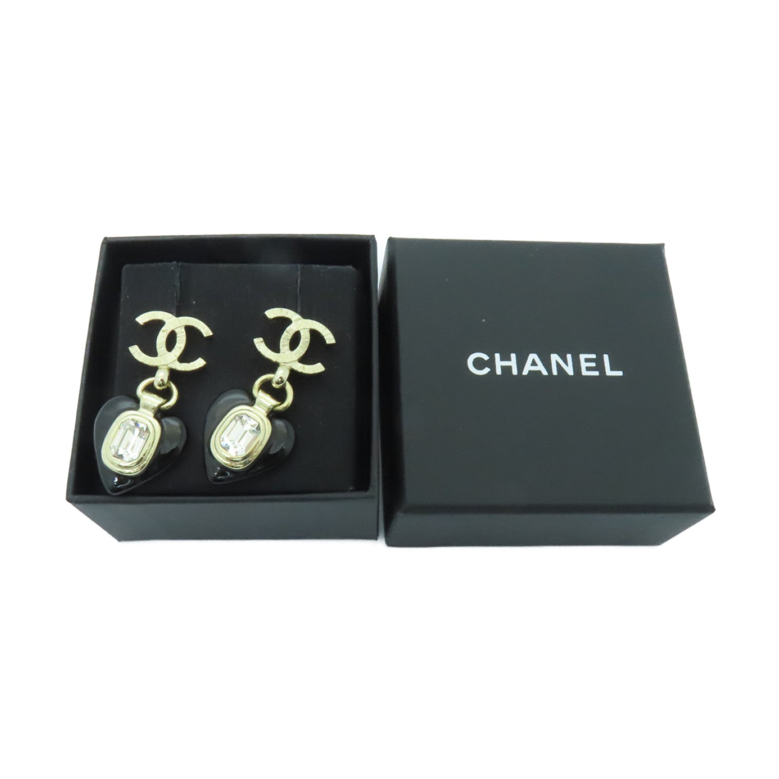 CHANEL 金屬Earrings耳環金色/黑色