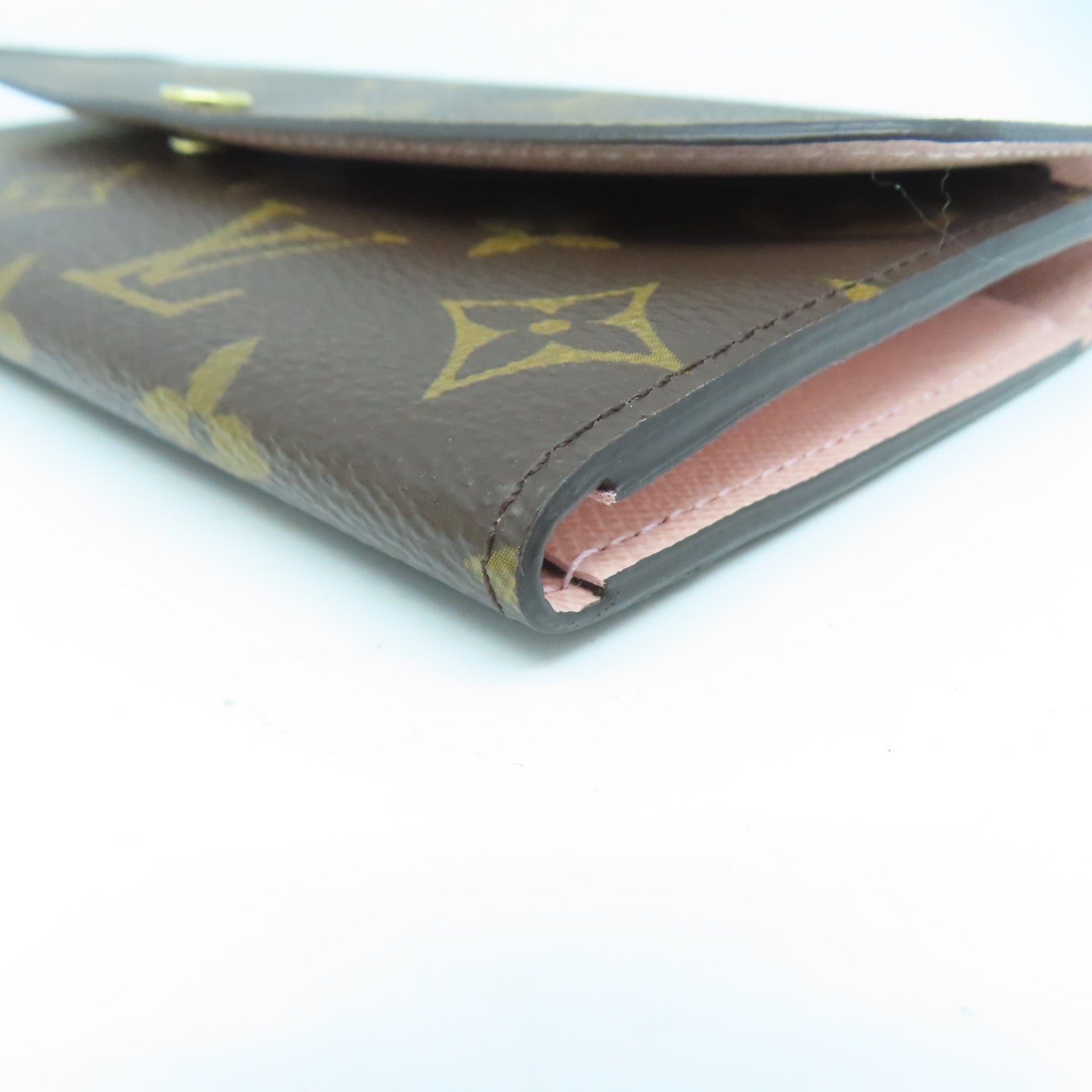 LOUIS VUITTON Monogram Emilie Wallet金扣長錢包啡色