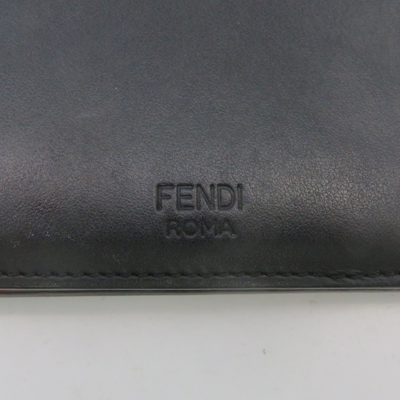 FENDI 牛皮皮革Wallet錢包黑色/紅色