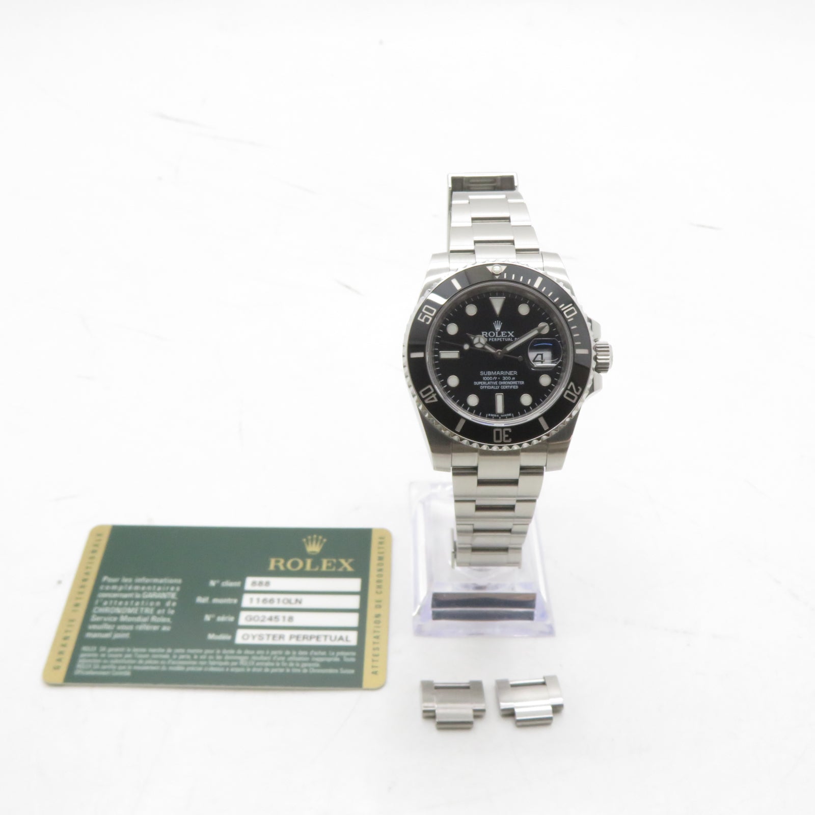 ROLEX Submariner不鏽鋼自動機芯手錶黑色