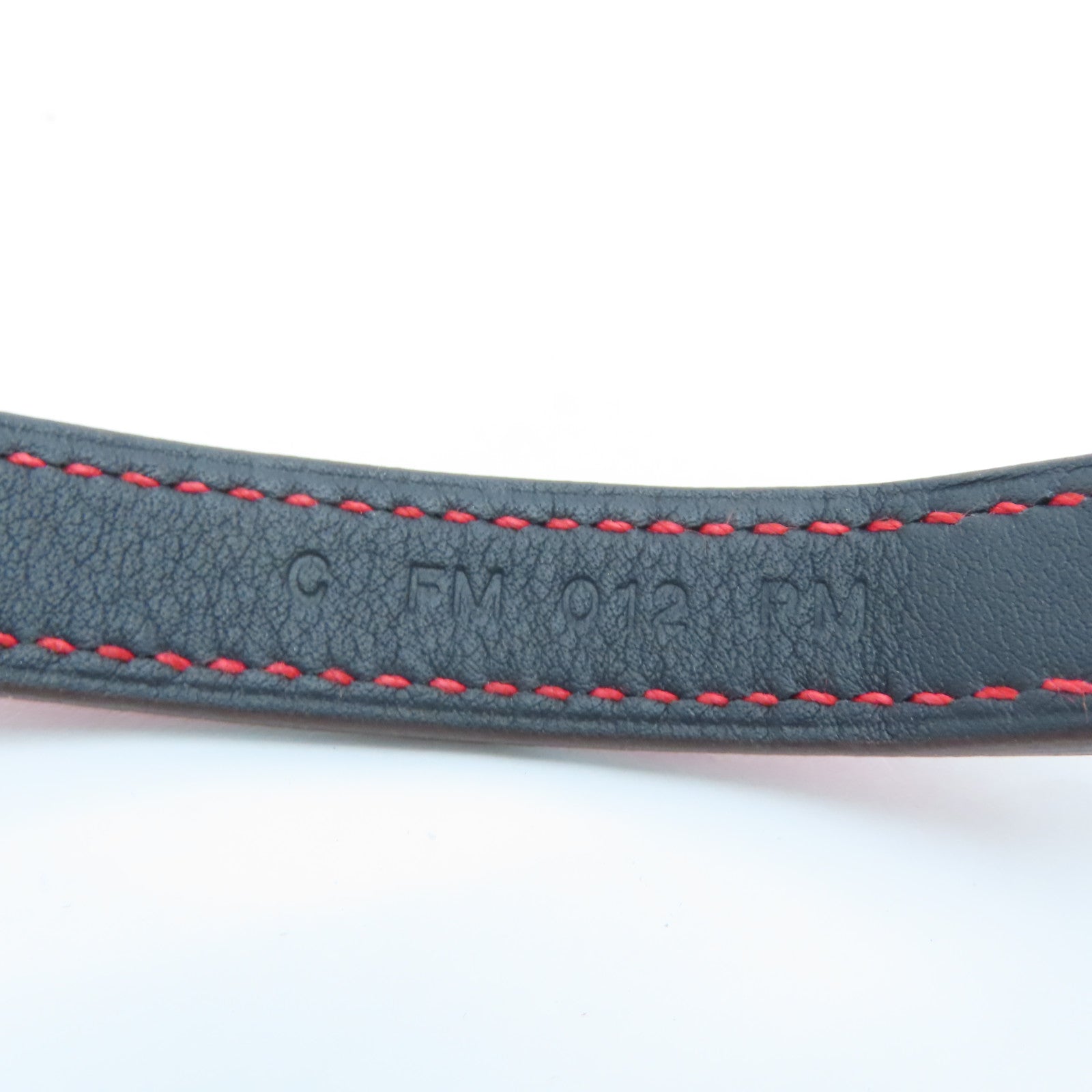 HERMES Swift皮革Rivale Double Tour Bracelet銀扣手帶紅色