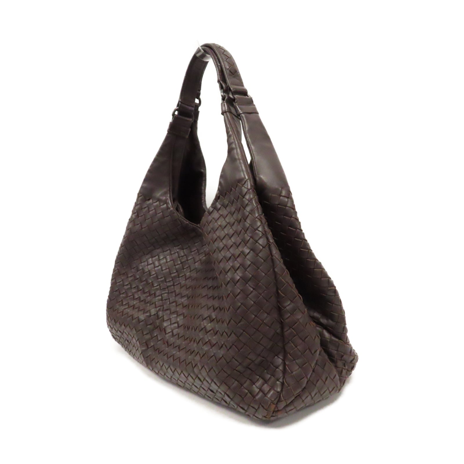 BOTTEGA VENETA 織紋皮革Shoulder Bag肩背袋啡色