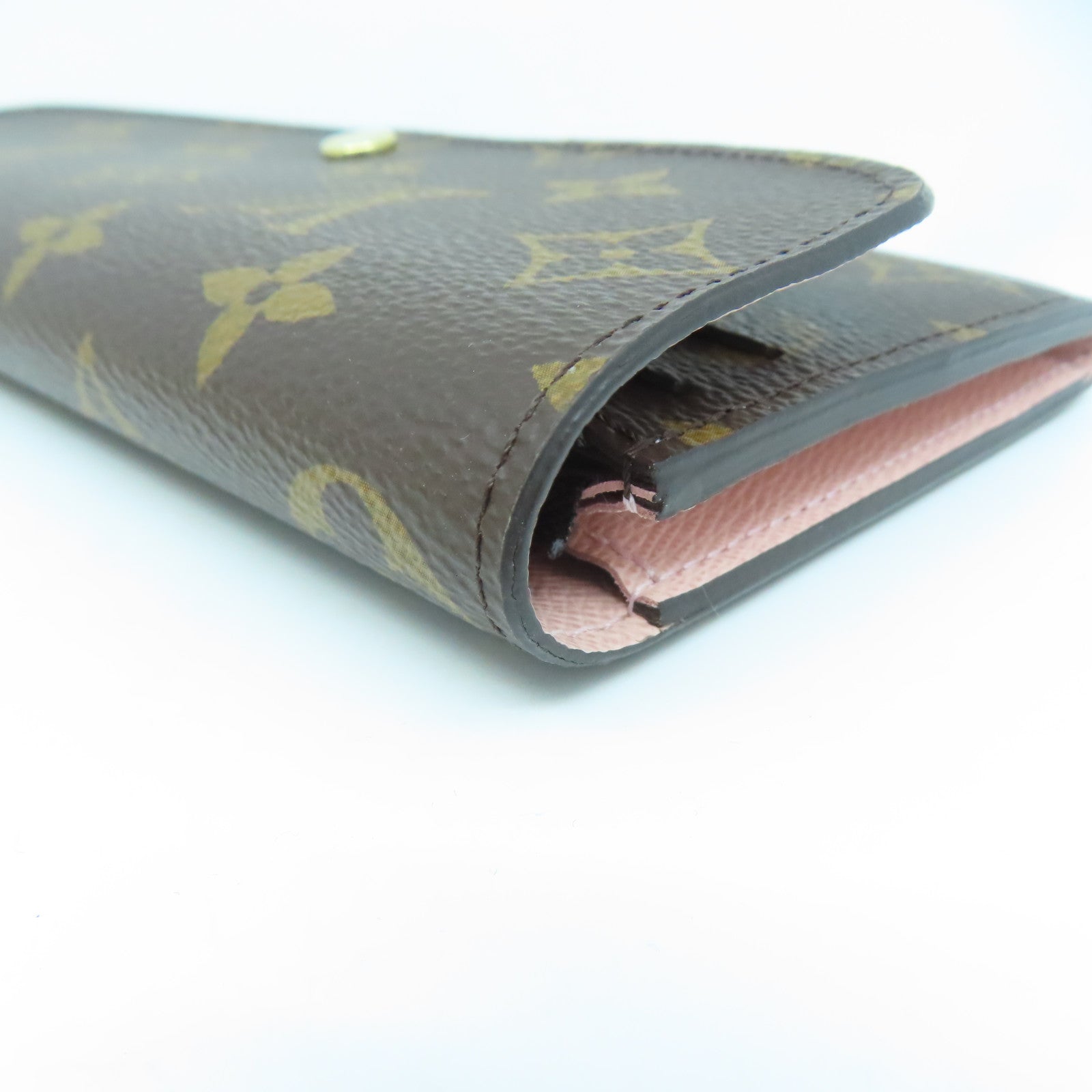LOUIS VUITTON Monogram Emilie Wallet金扣長錢包啡色