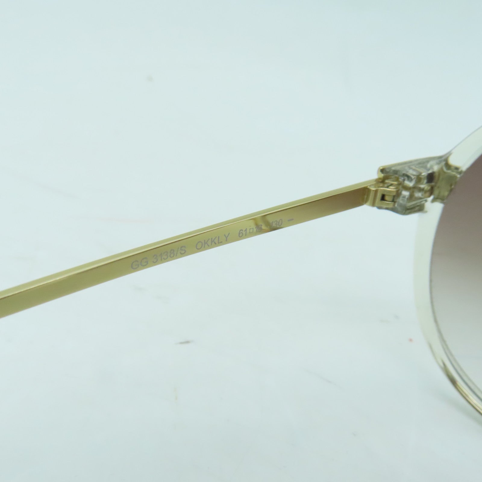 GUCCI PVC Sunglasses太陽眼鏡透明/紅色